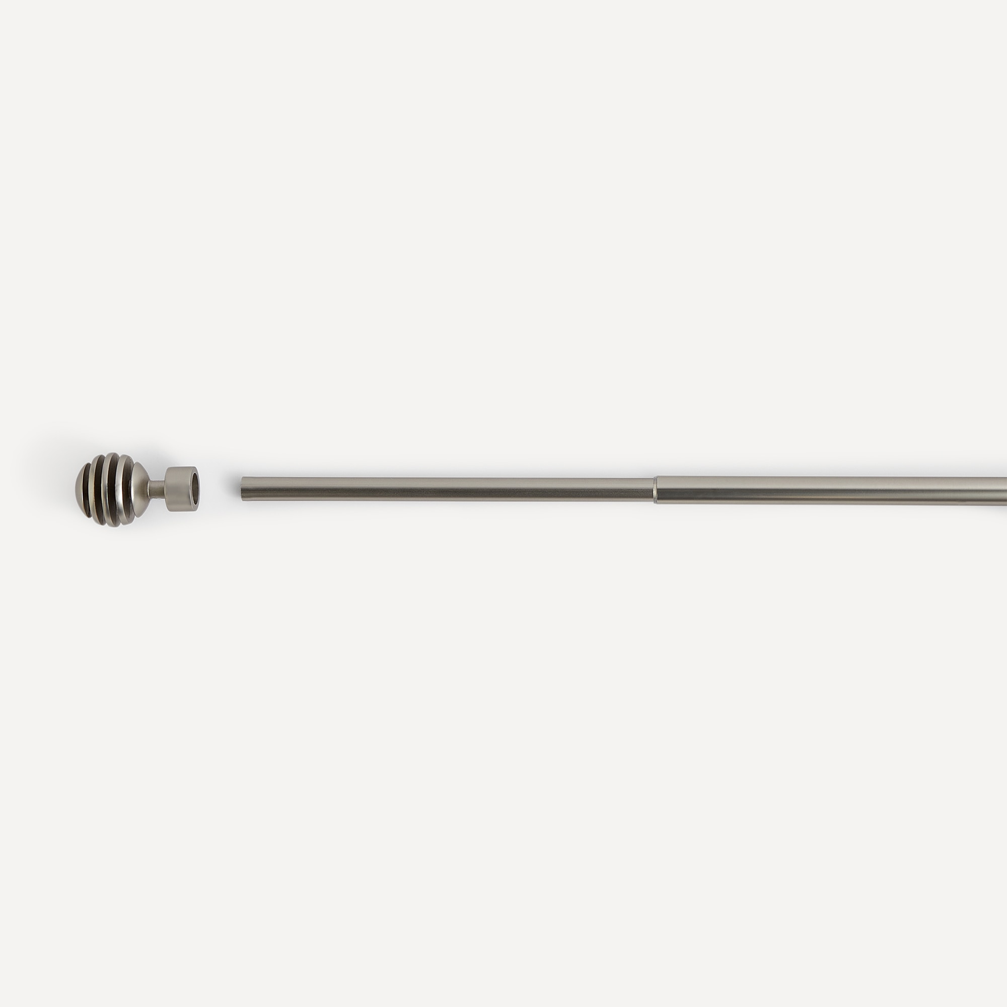 Juego de barra extensible hasta 210 cm. Bola Estriada El Corte Inglés - Acero Acero-3