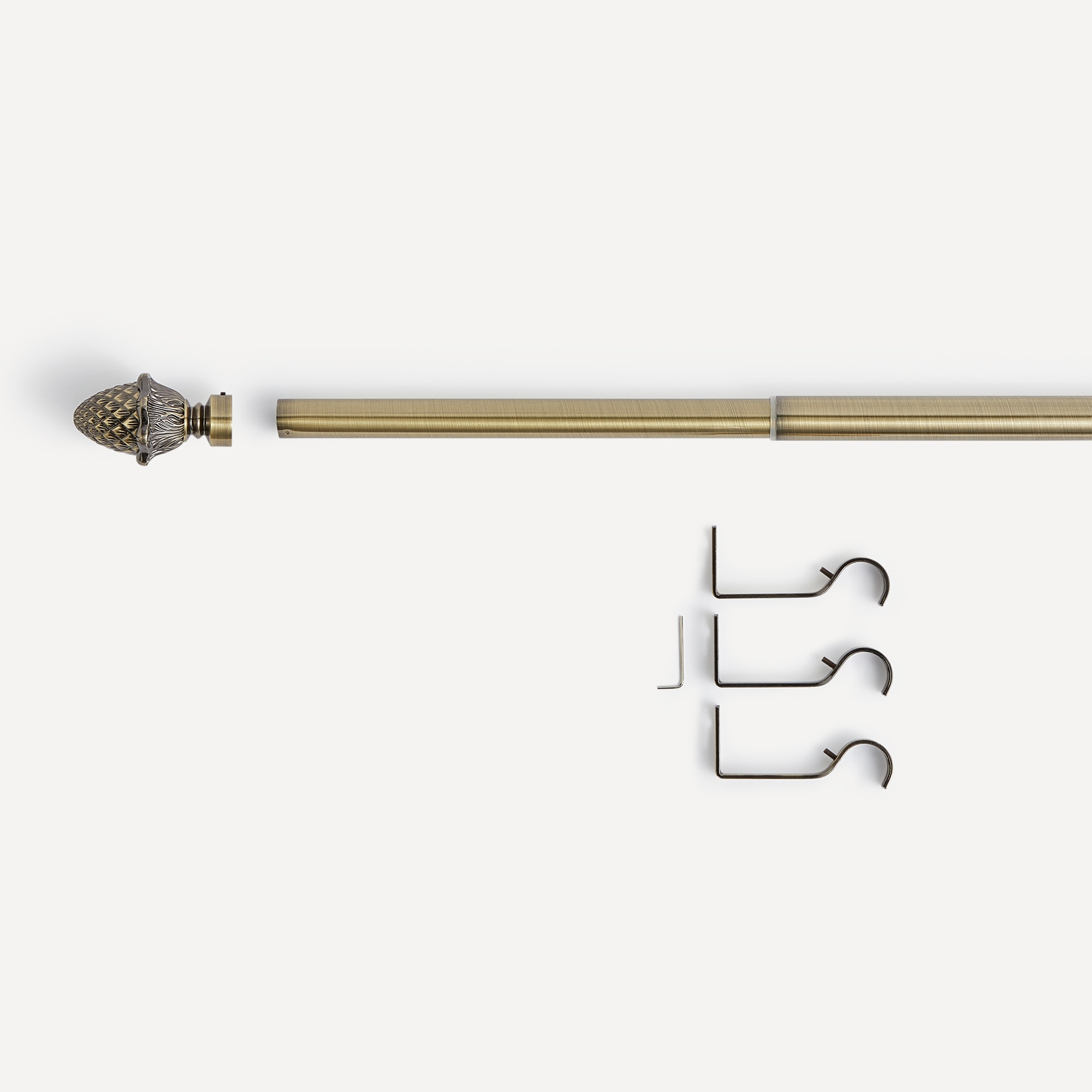 Jogo de barra extensível até 310 cm. El Corte Inglés Pinha Ouro-3
