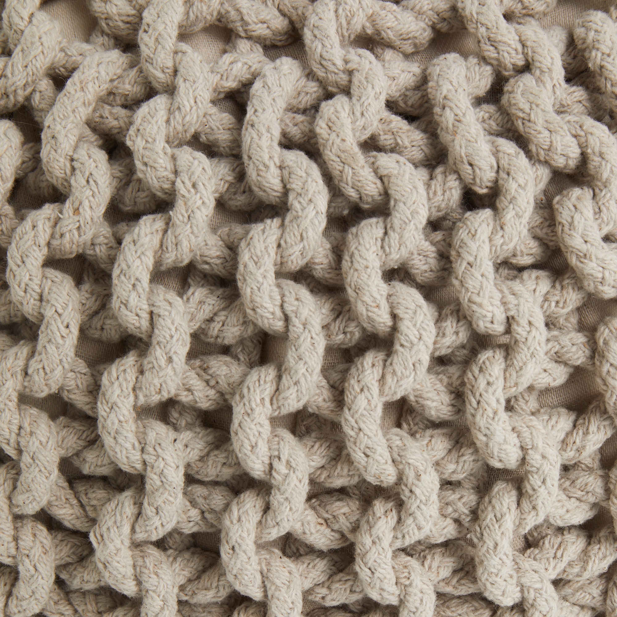 Puf Croché El Corte Inglés Taupe-3