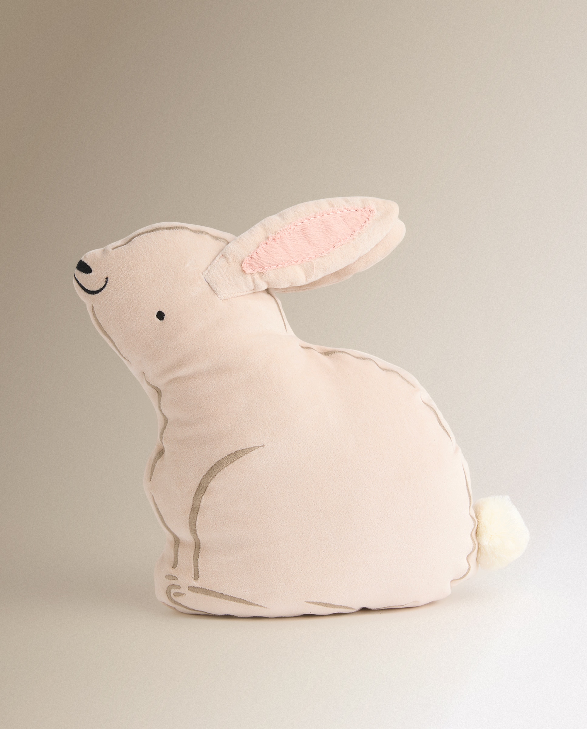 Almofada Decorativa Infantil Bun Bege-2