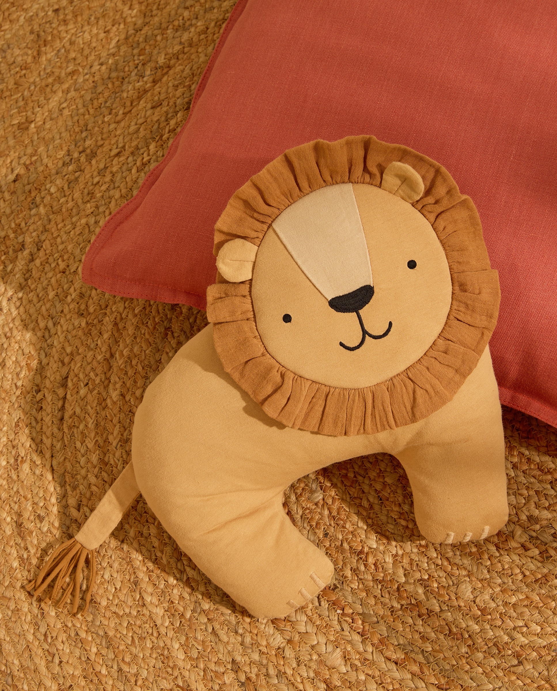 Almofada Decorativa Infantil Leo Castanho-1
