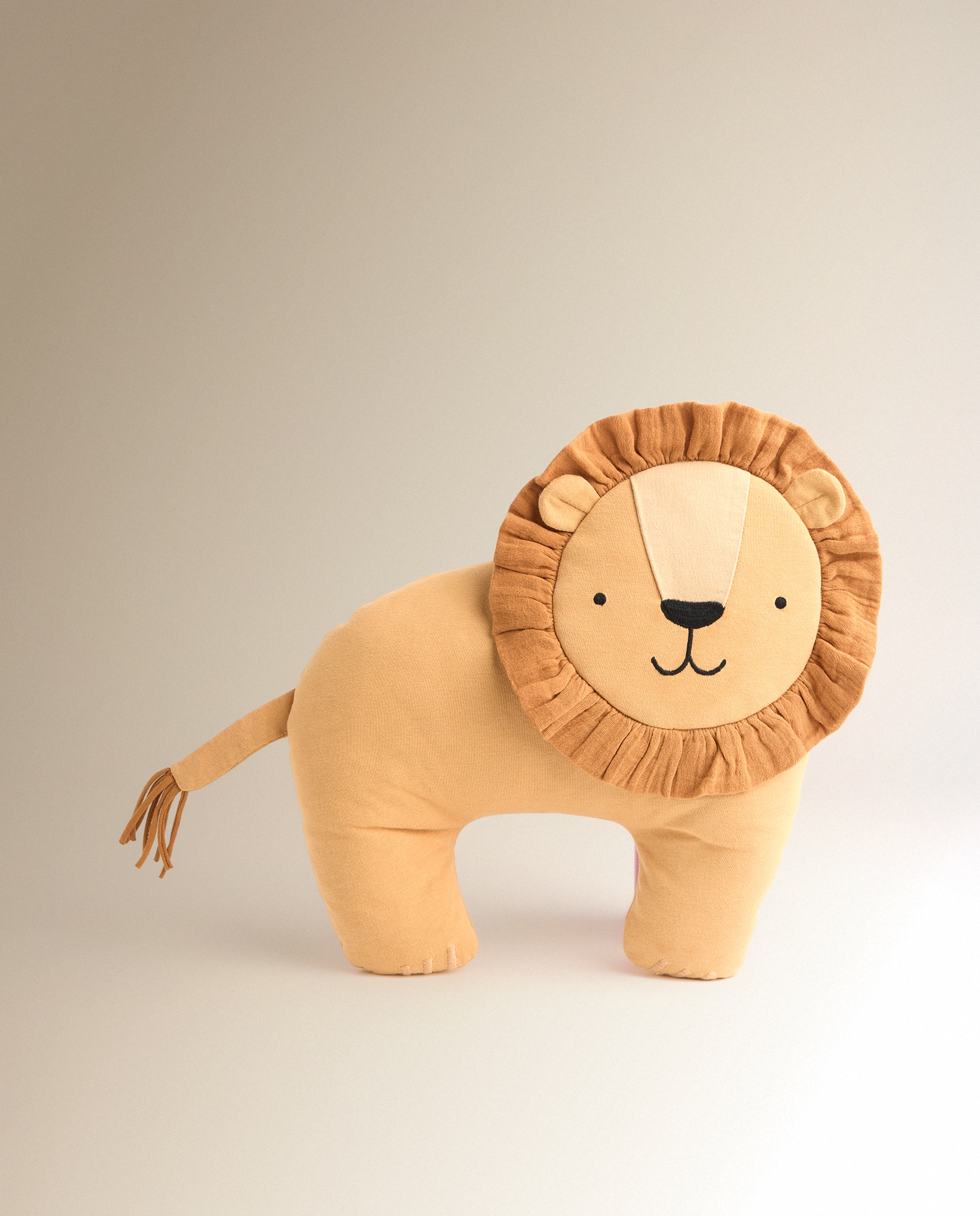 Almofada Decorativa Infantil Leo Castanho-2