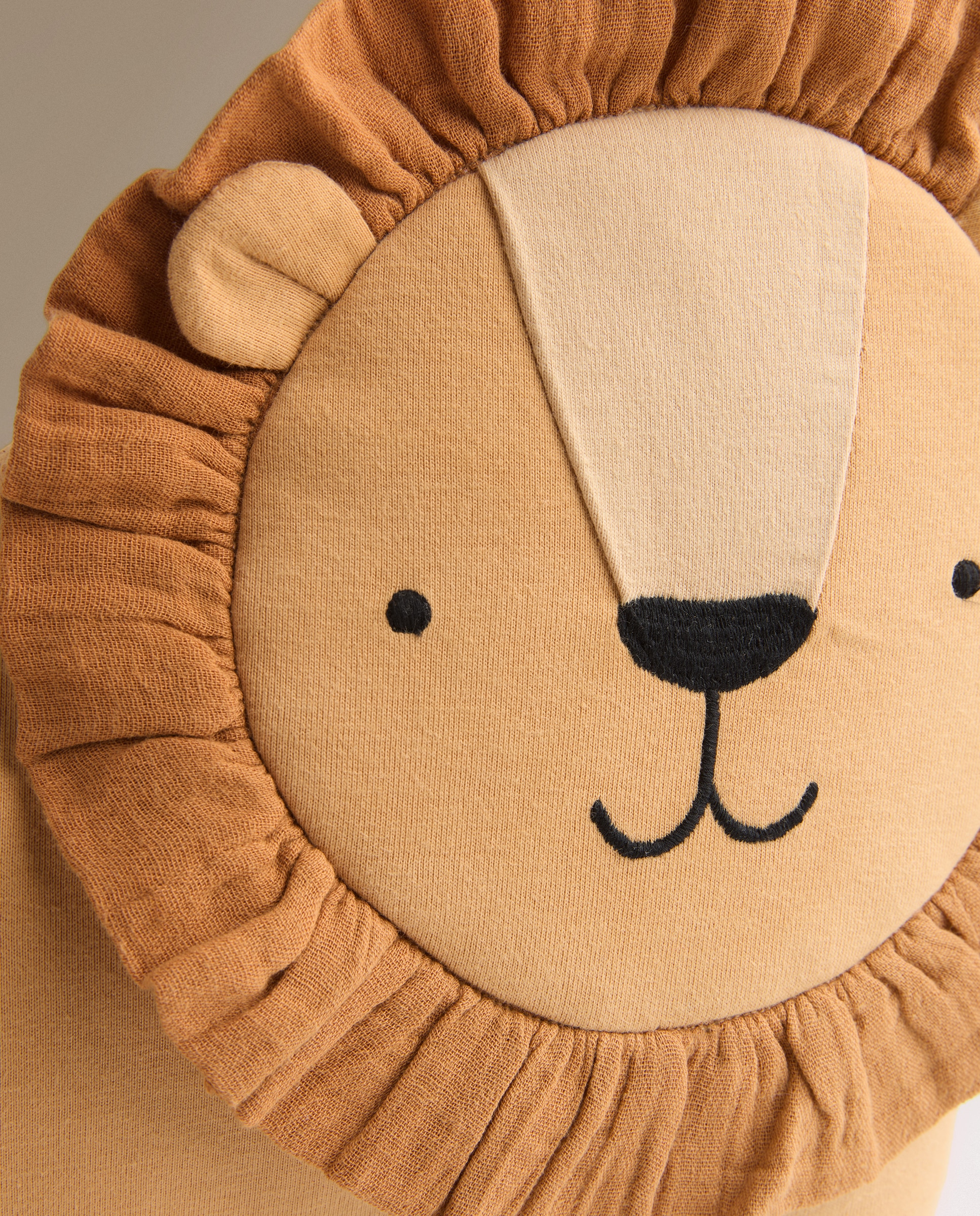 Almofada Decorativa Infantil Leo Castanho-3