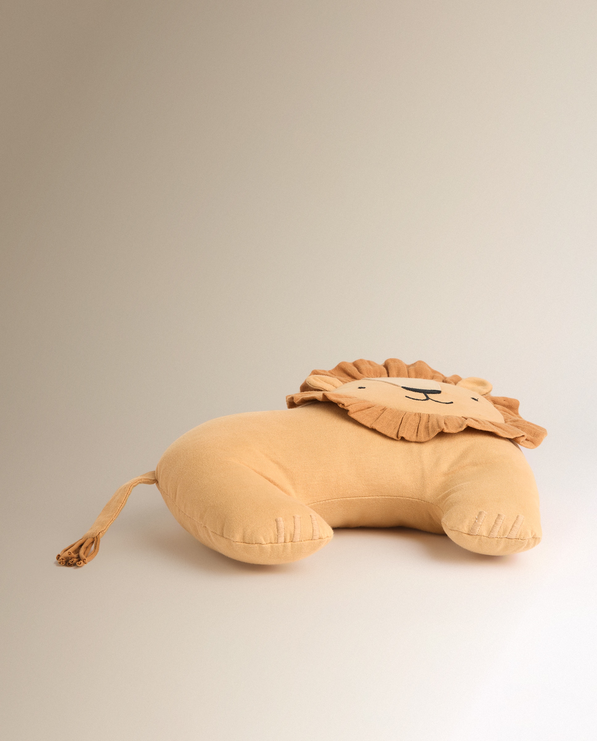 Almofada Decorativa Infantil Leo Castanho-5