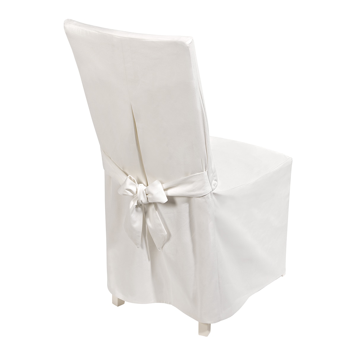 Funda con lazos para silla Basic El Corte Inglés - Blanco Blanco-2