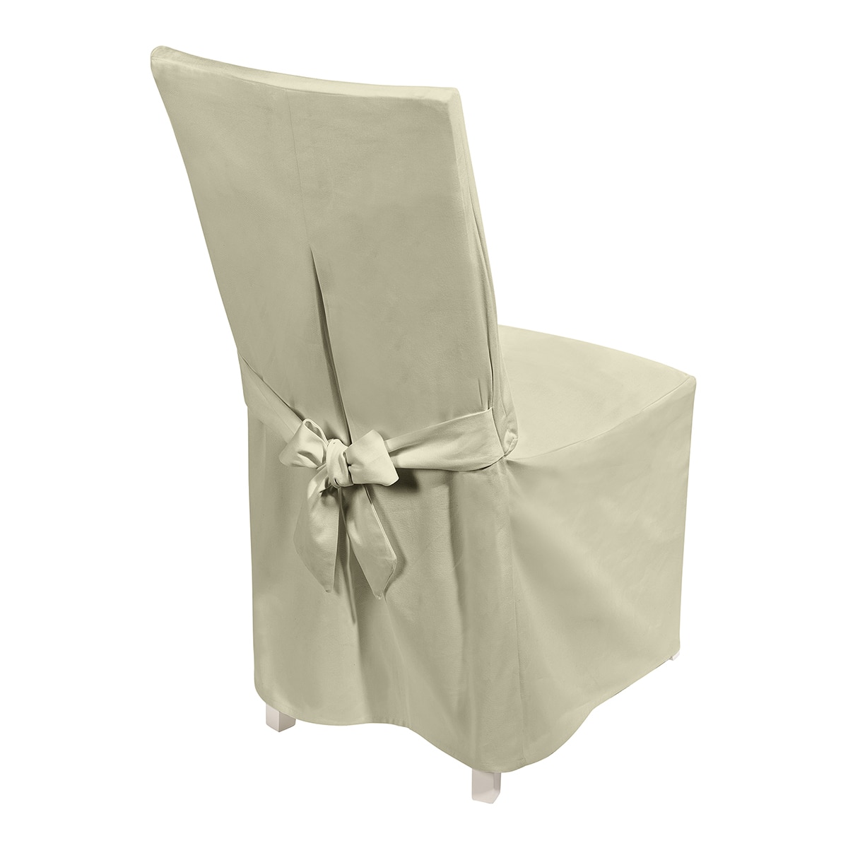 Capa com laços para cadeira Basic El Corte Inglés Cru-2