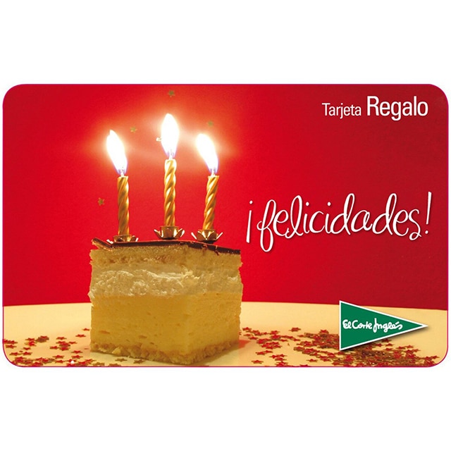 Tarjeta regalo Tarta cumpleaños