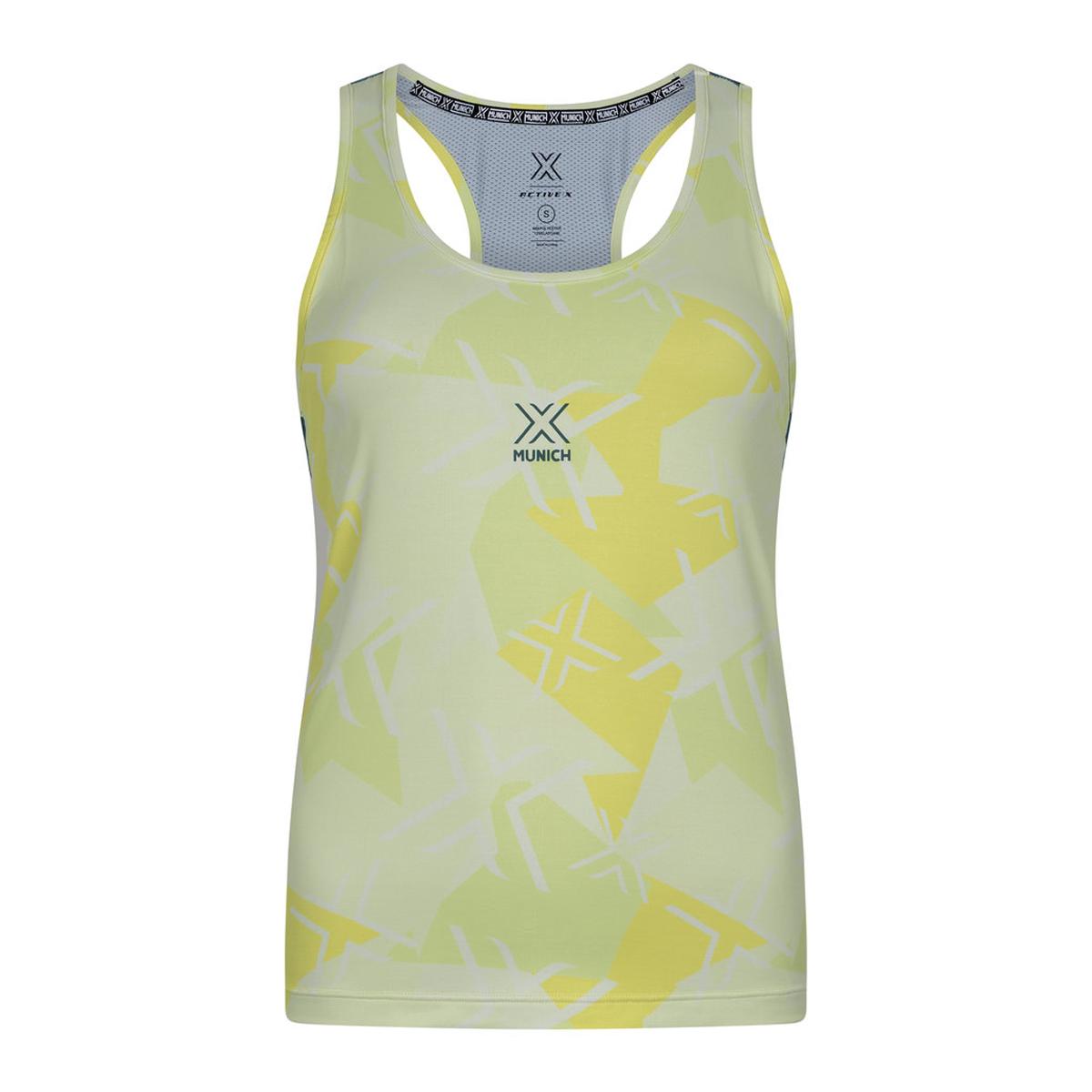 Imagen 1 de Top de padel de mujer print carla MUNICH Amarillo claro
