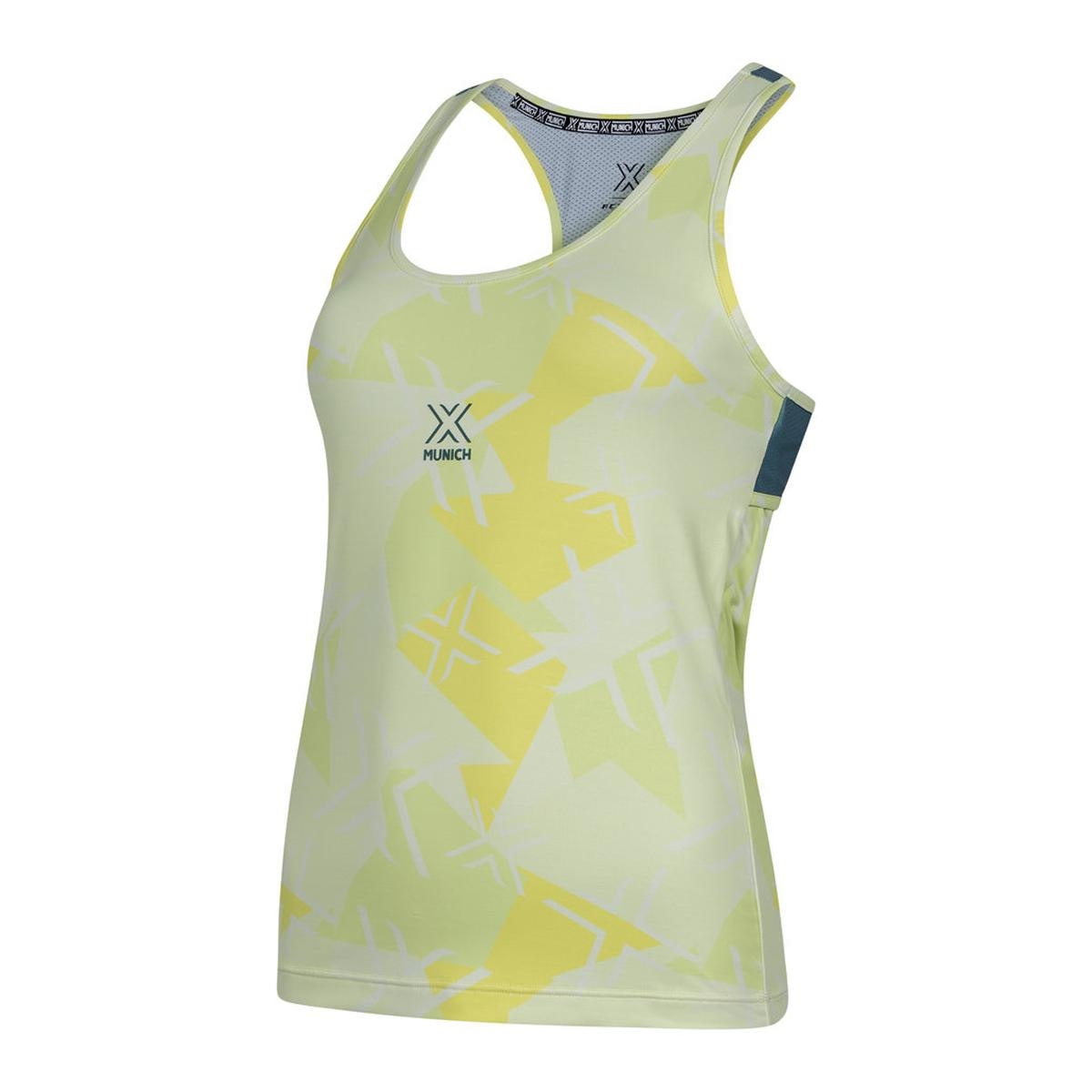 Imagen 4 de Top de padel de mujer print carla MUNICH - Amarillo claro Amarillo claro