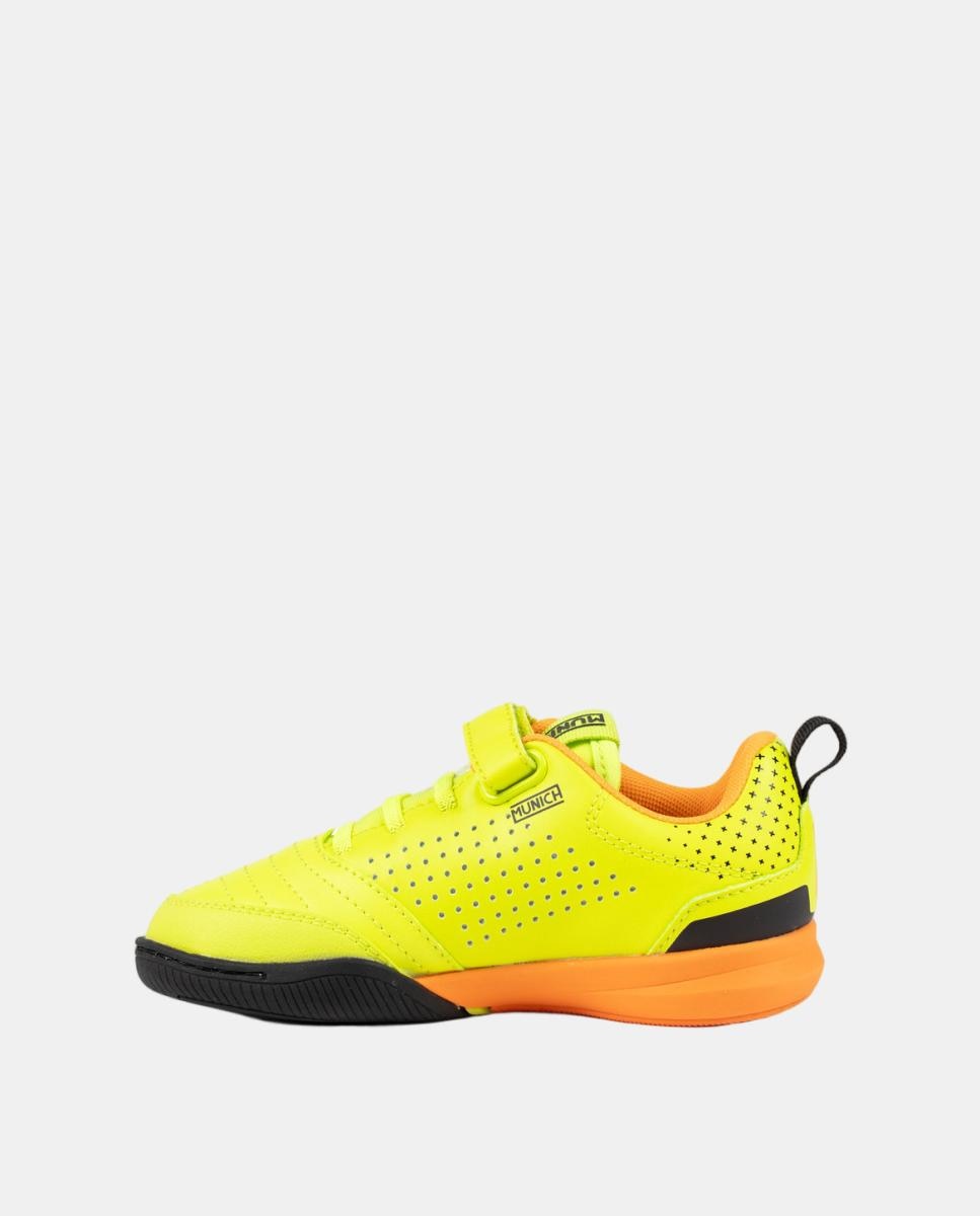 Zapatillas de Fútbol Sala de Niños RONDITO KID ELASTIC LACES 15 - Amarillo claro Amarillo claro-4
