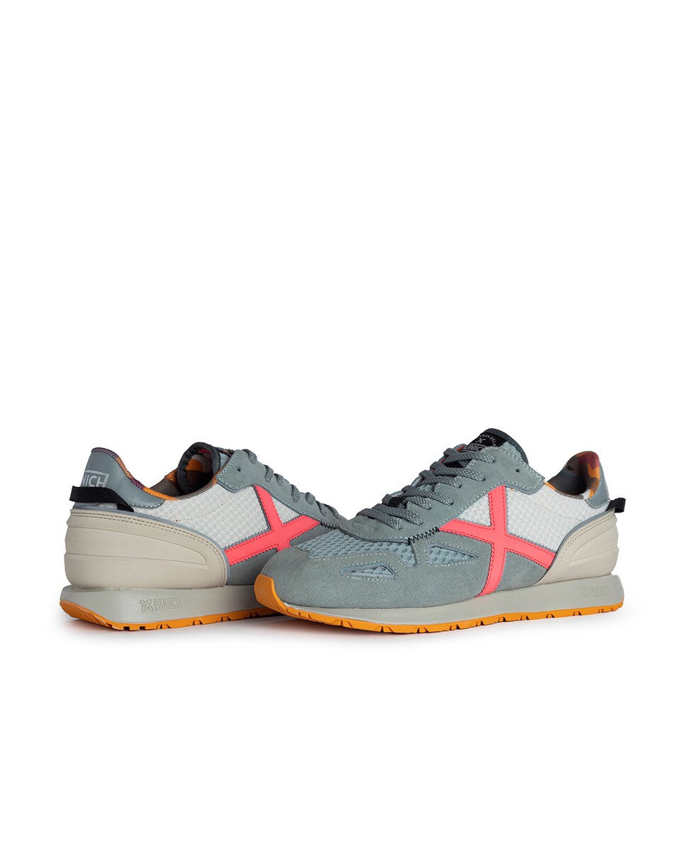 Zapatillas casual de hombre Massana Munich - Gris Gris-2
