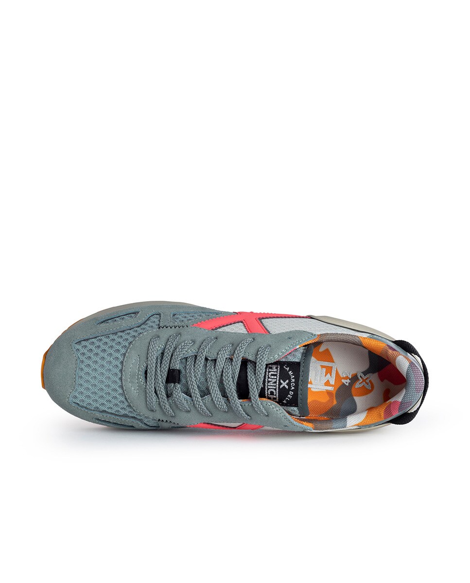 Zapatillas casual de hombre Massana Munich - Gris Gris-3