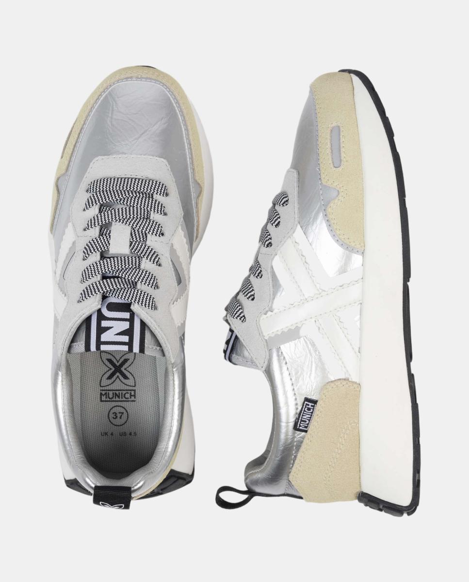 Imagen 3 de Zapatillas Casual de Mujer XEMINE WMN 88 Munich - Plateado Plateado