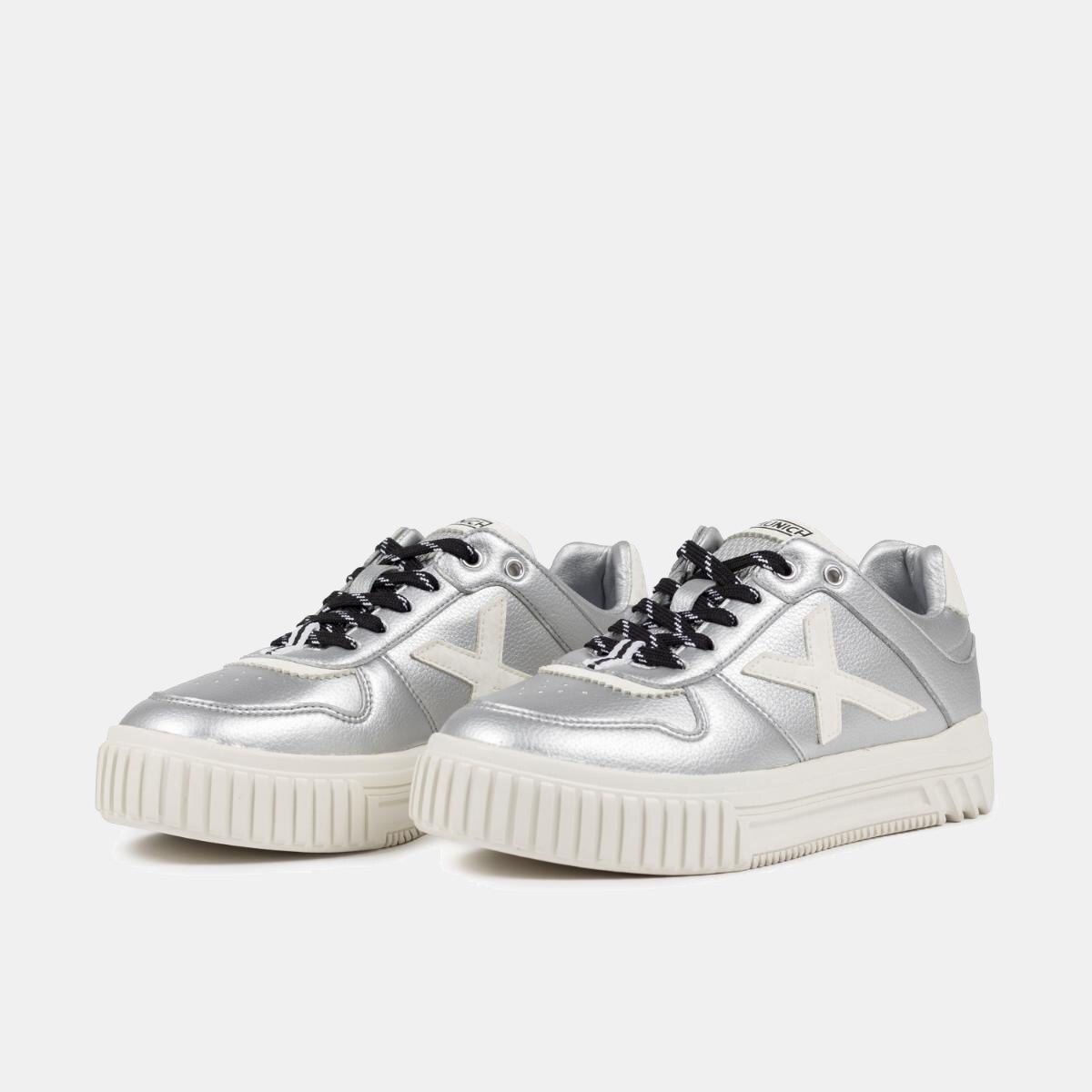 Zapatillas casual de Mujer MINA 10 MUNICH - Plateado Plateado-5