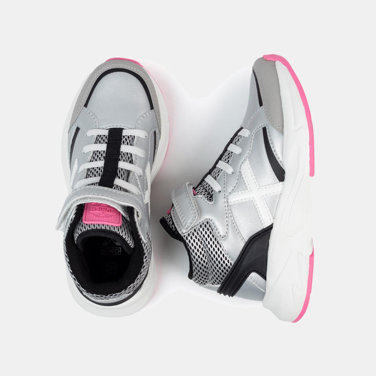 Zapatillas Casual Niños MINI TRACK BOOT VCO 33 Munich - Plateado Plateado-6
