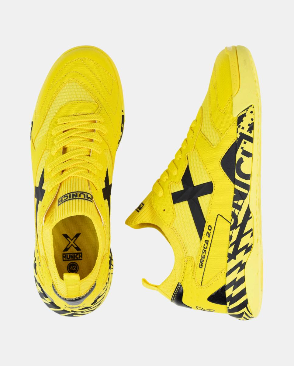 Zapatillas de Fútbol Sala de Hombre GRESCA 2.0 10 MUNICH - Amarillo claro Amarillo claro-3