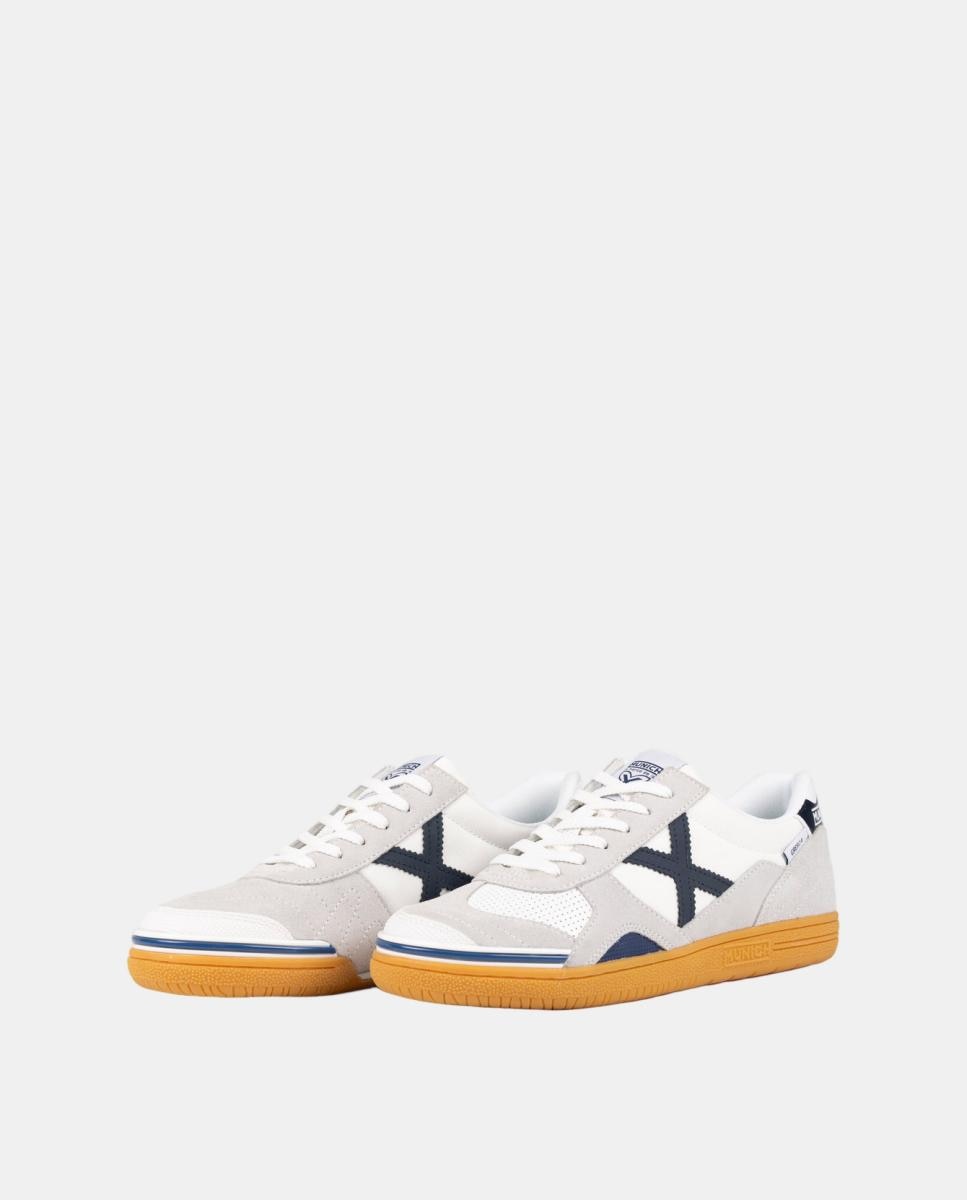 Zapatillas de Casual de Hombre GRESCA XLS 327 MUNICH - Blanco Blanco-2