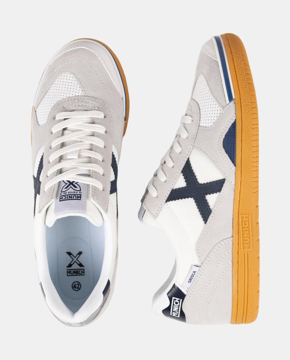 Zapatillas de Casual de Hombre GRESCA XLS 327 MUNICH - Blanco Blanco-5