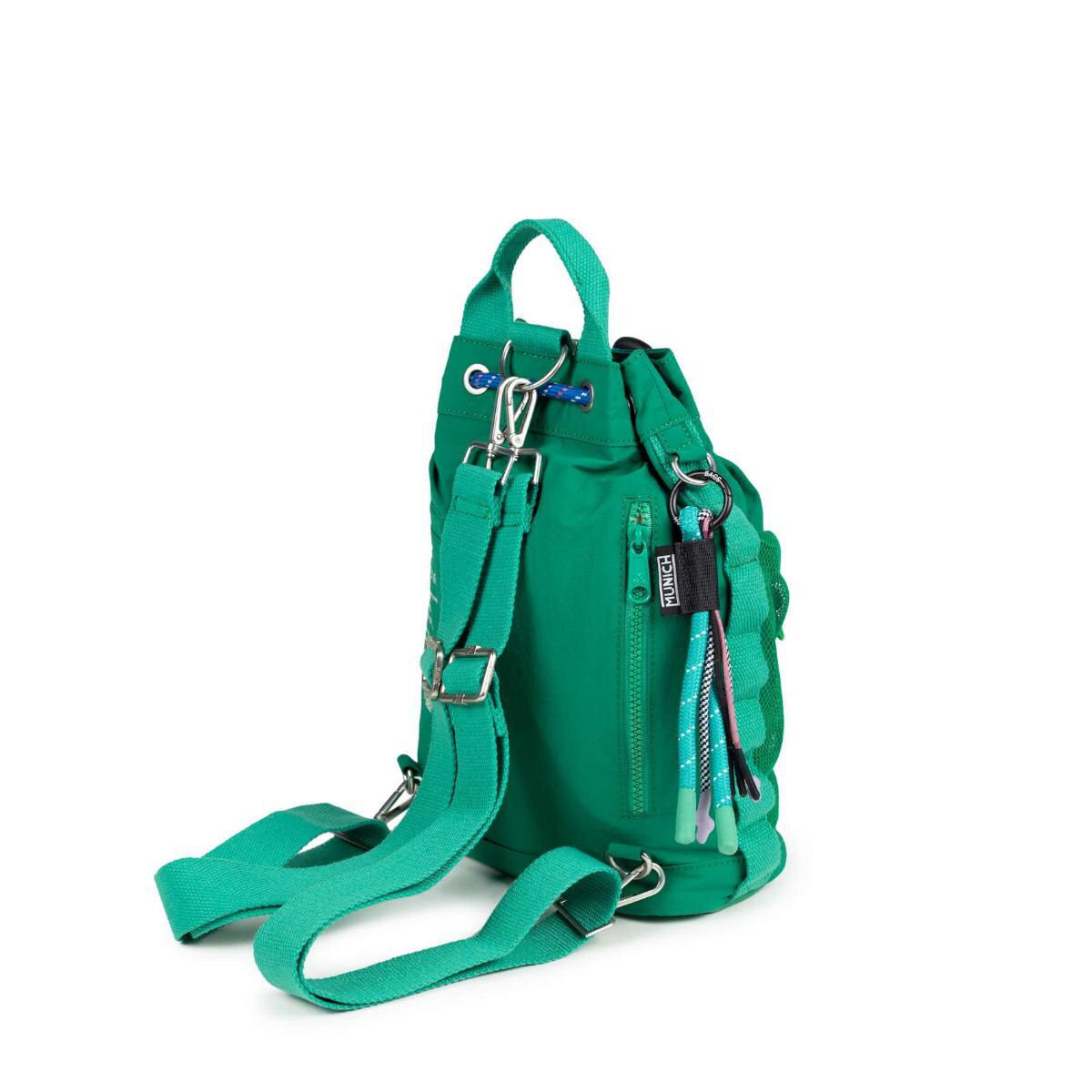 Mochila Adulto Deep Recycled Drawstring Backpack C/Green Munich - Negro Negro-2