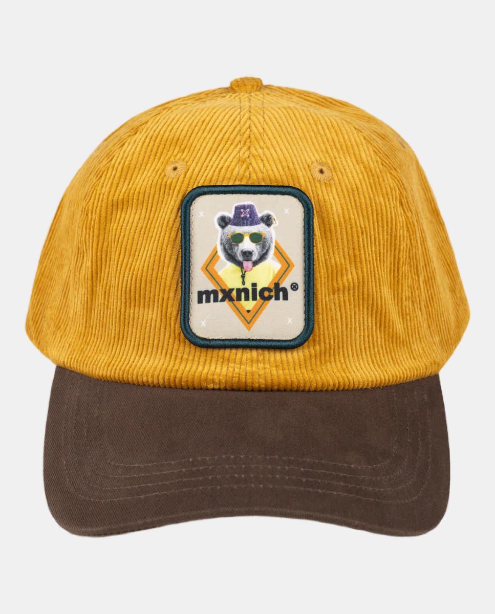 Imagen 2 de Gorra de casual de hombre CORDUROY CAP STREETWEAR BEAR BROWN MUNICH - Marrón Marrón