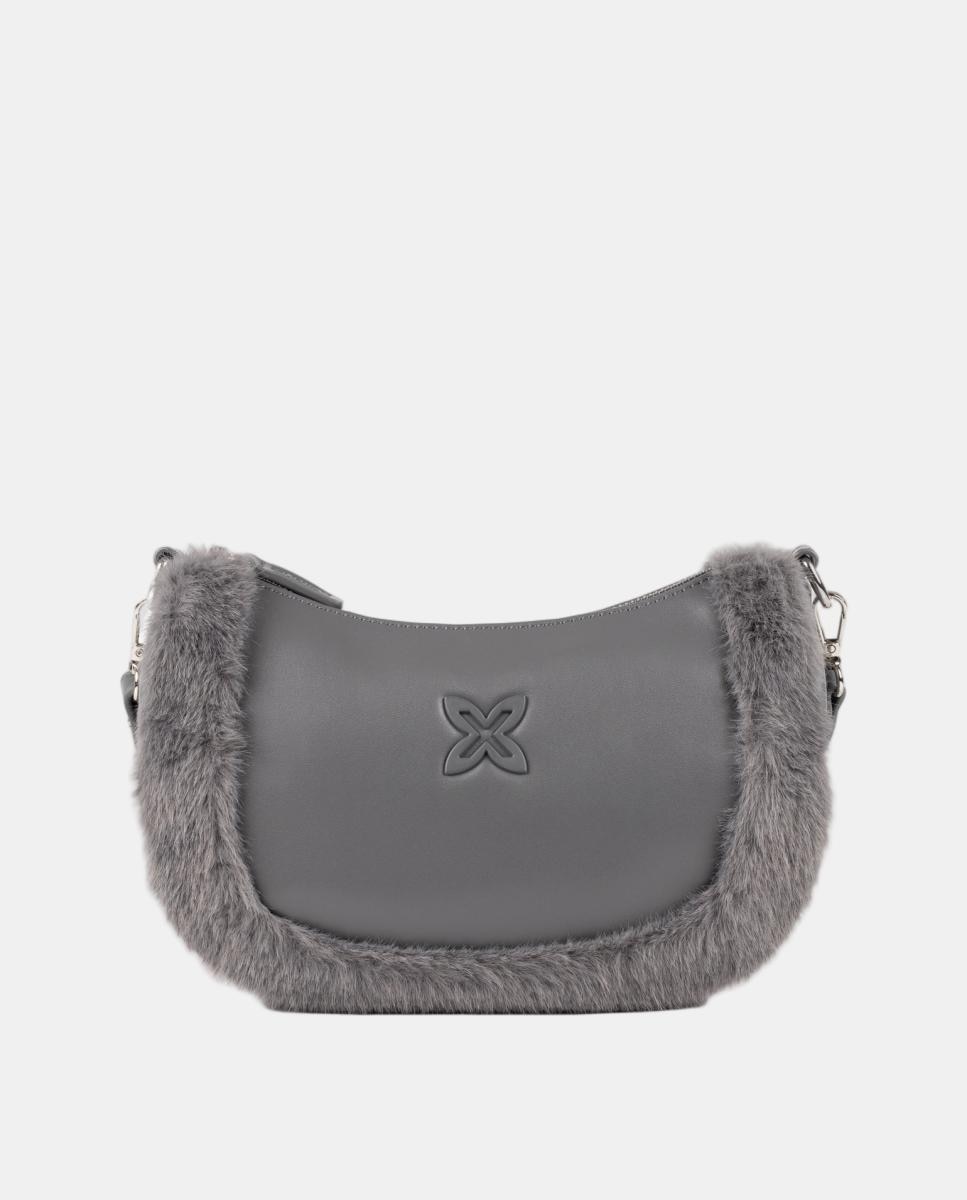 Imagen 0 de Bolso de casual de mujer FUR SHOULDER BAG ASH MUNICH Gris