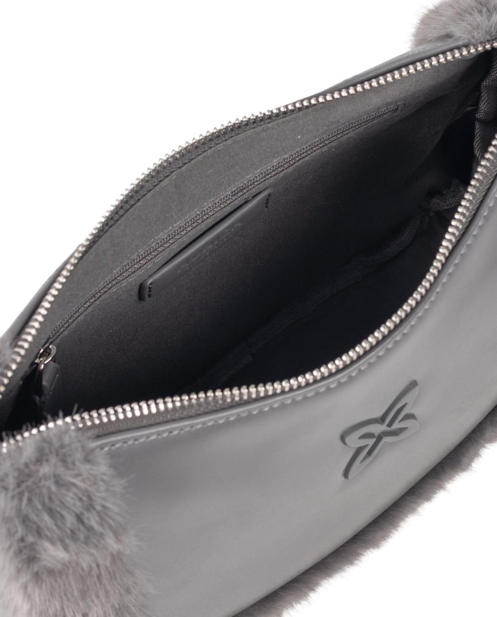Bolso de casual de mujer FUR SHOULDER BAG ASH MUNICH - Gris Gris-4
