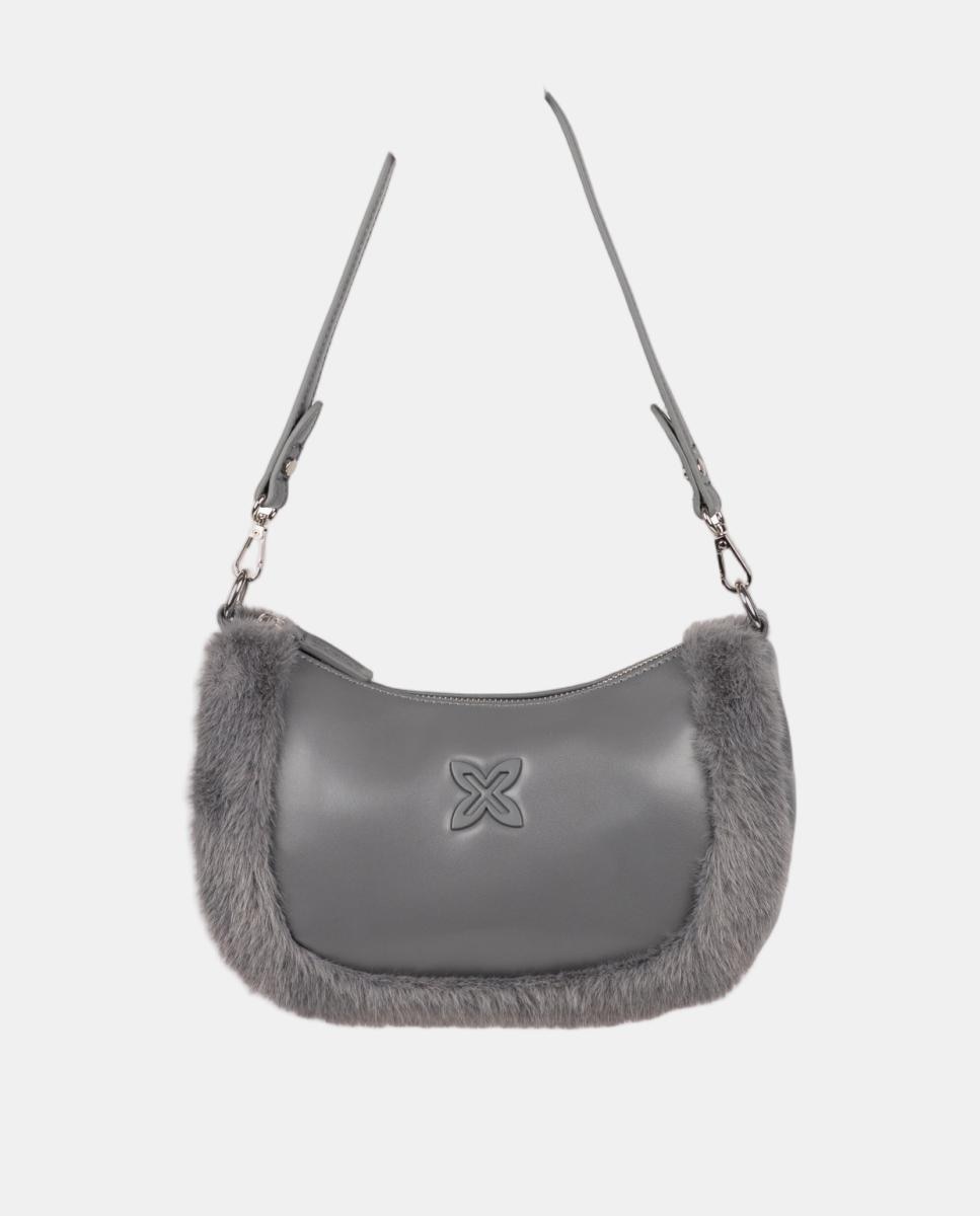 Bolso de casual de mujer FUR SHOULDER BAG ASH MUNICH - Gris Gris-5