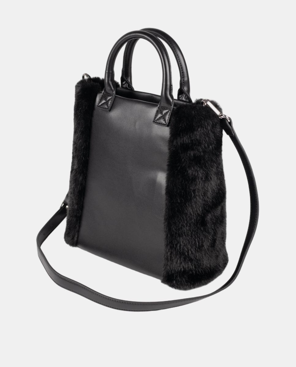 Bolso de casual de mujer FUR TOTE BLACK MUNICH - Negro Negro-2