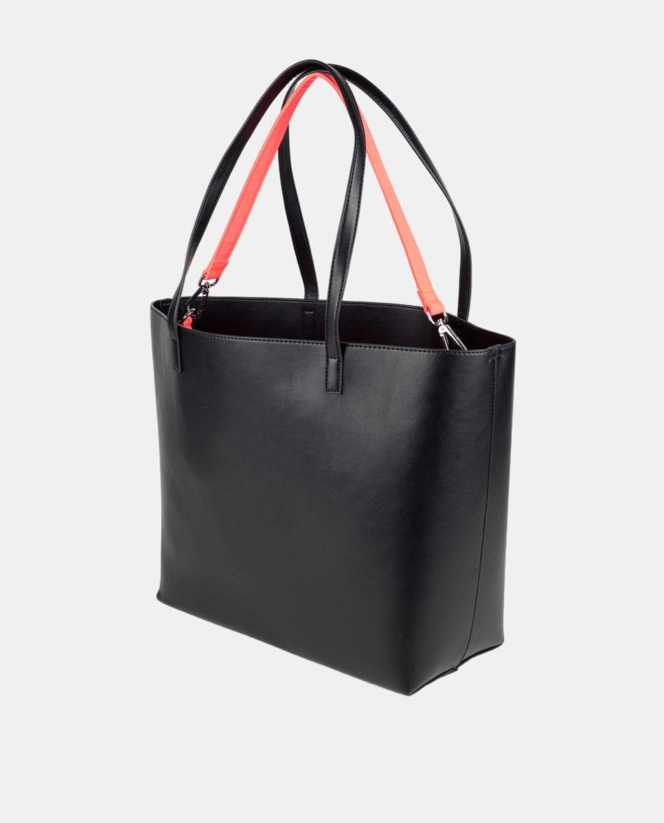 Bolso de casual de mujer HOLLOW SHOPPER BLACK/PINK MUNICH - Negro Negro-2