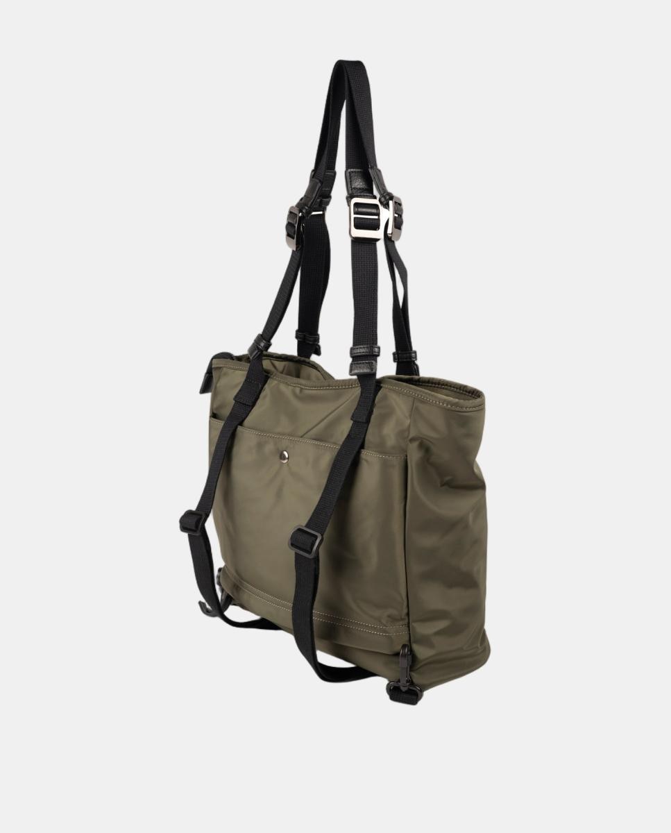 Bolso de casual de mujer IRIS SHOPPER BACKPACK KHAKI MUNICH - Caqui Caqui-2