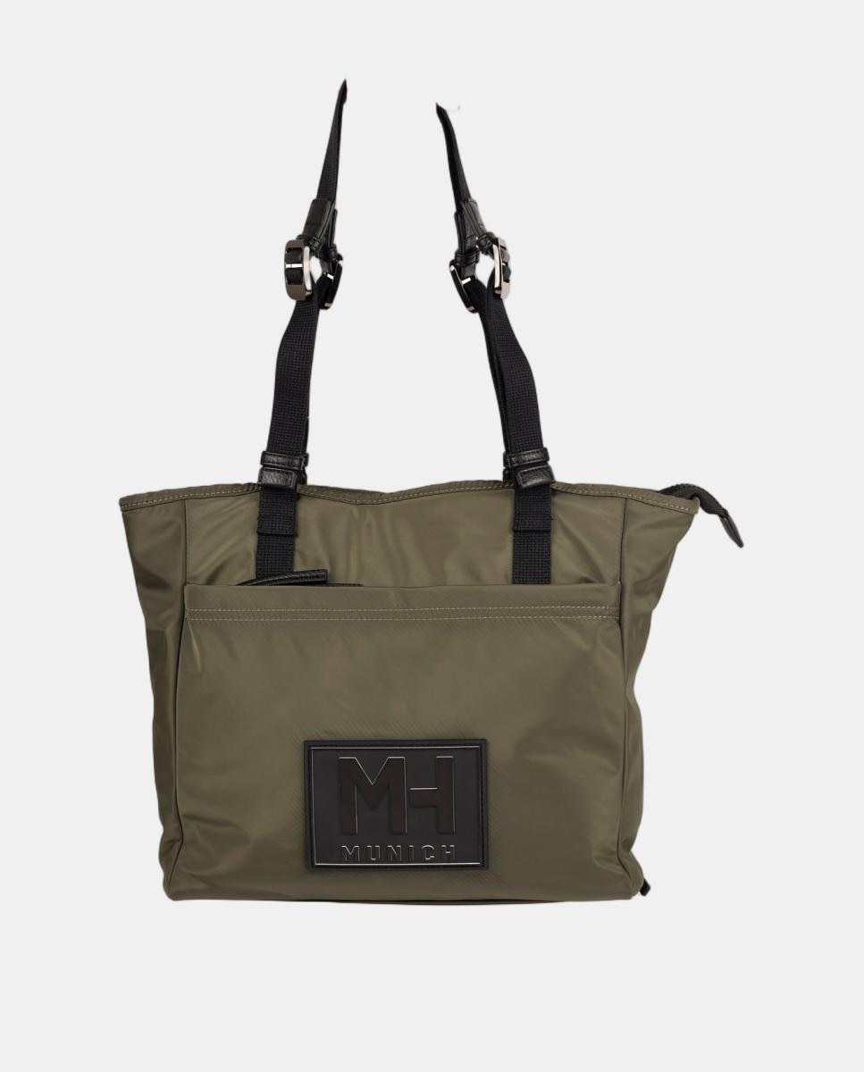Bolso de casual de mujer IRIS SHOPPER BACKPACK KHAKI MUNICH - Caqui Caqui-5
