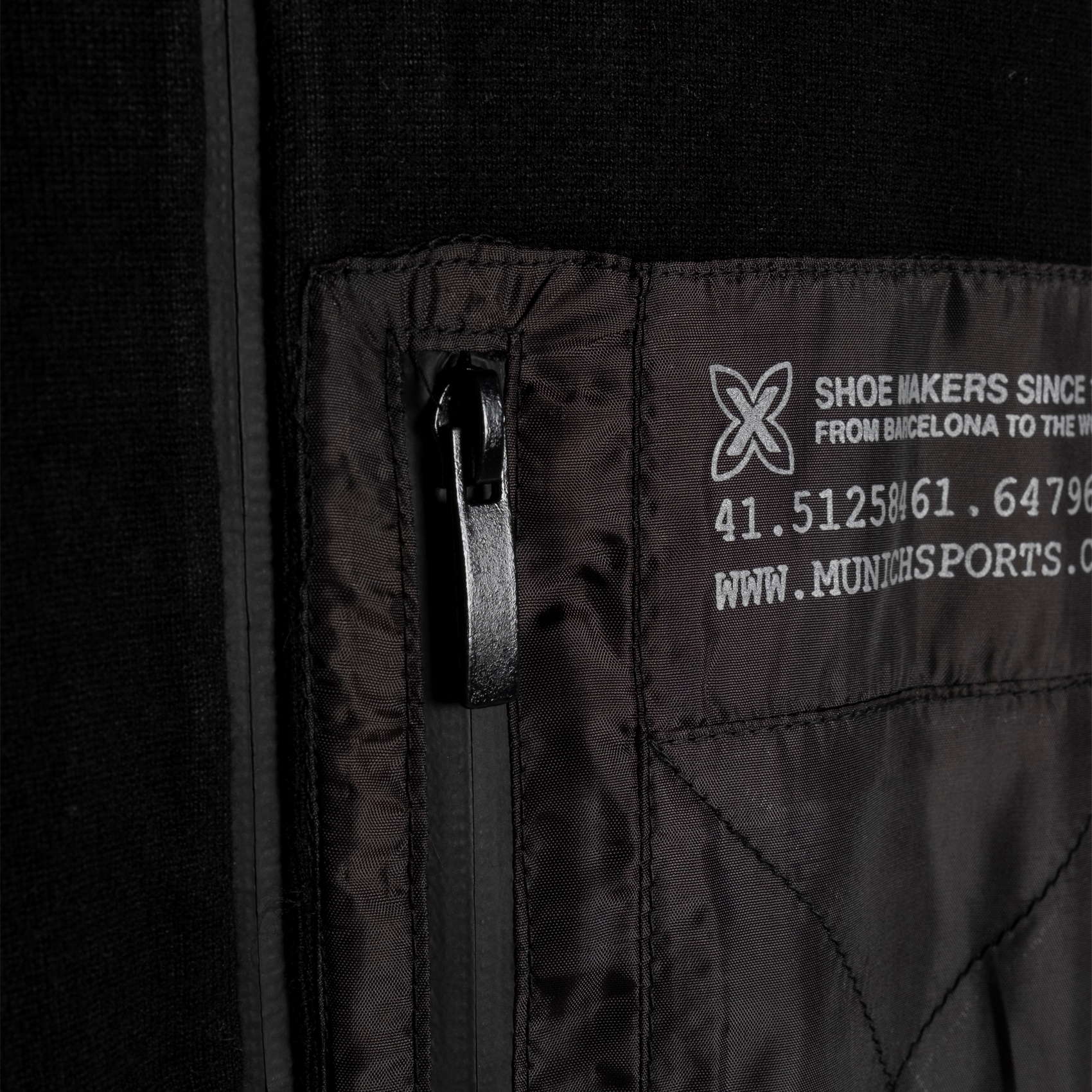 Imagen 3 de Sudadera de Hombre cardigan bari Munich - Negro Negro