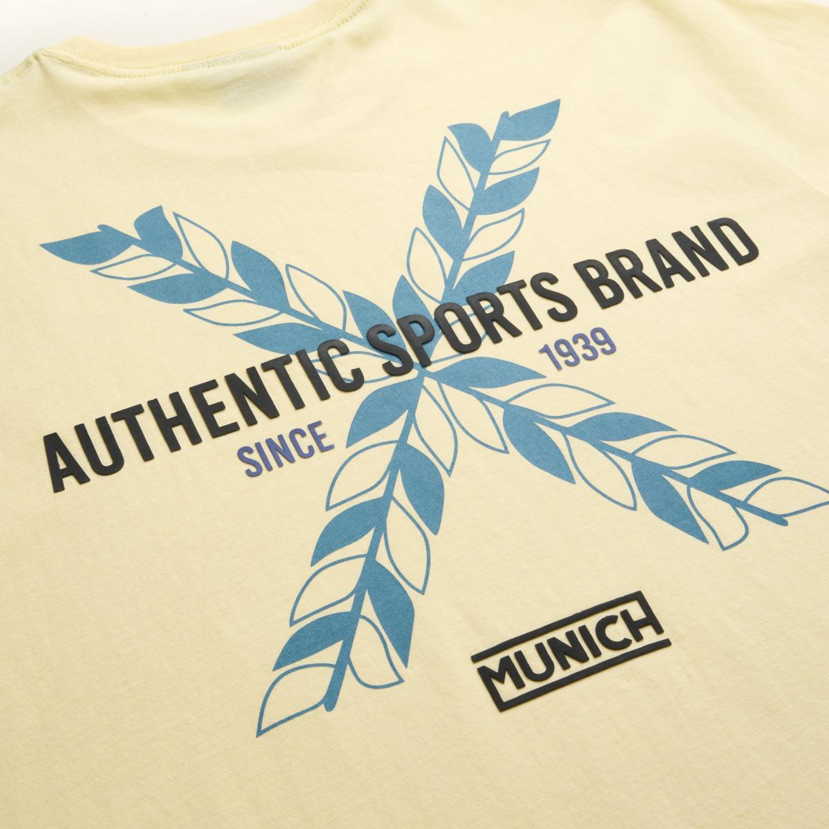 Camiseta de casual de hombre larry vainilla MUNICH - Amarillo claro Amarillo claro-4
