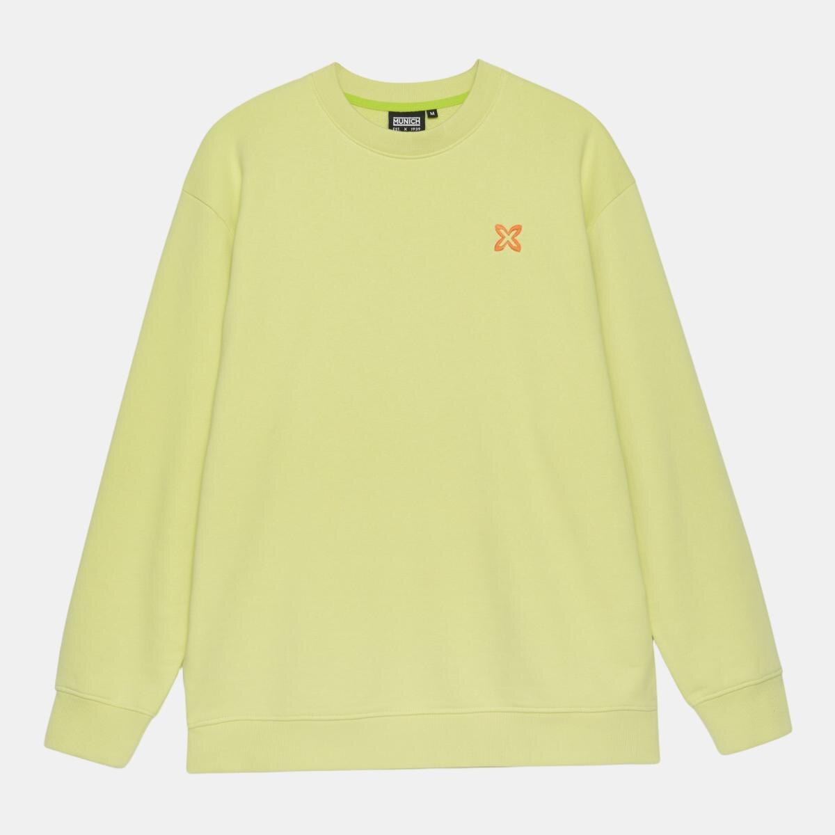 Sudadera de casual de hombre lifestyle luke sun MUNICH - Amarillo claro Amarillo claro-1