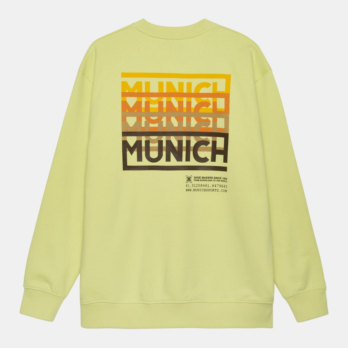 Sudadera de casual de hombre lifestyle luke sun MUNICH - Amarillo claro Amarillo claro-2