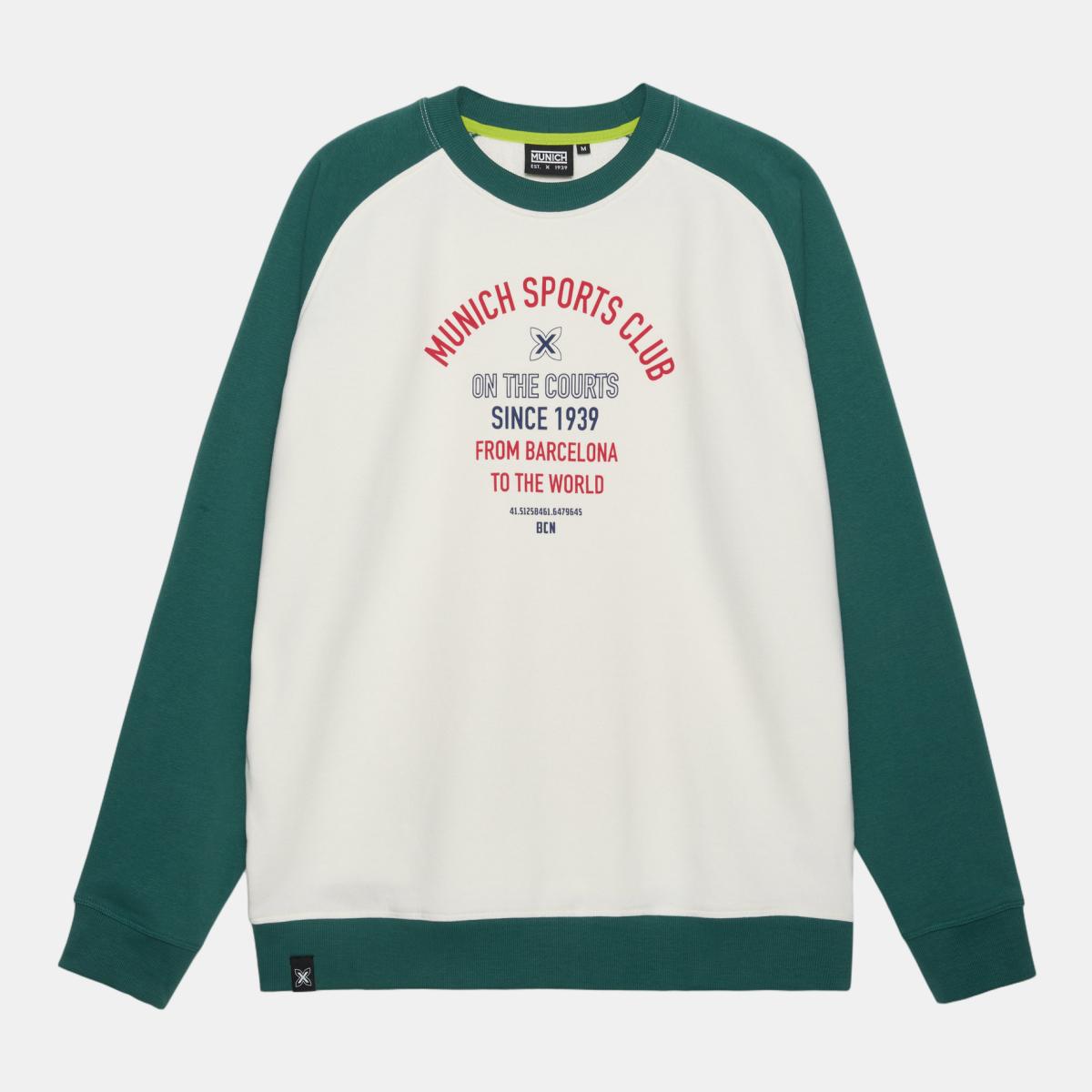 Sudadera de casual de hombre lifestyle troy green MUNICH - Verde Verde-1