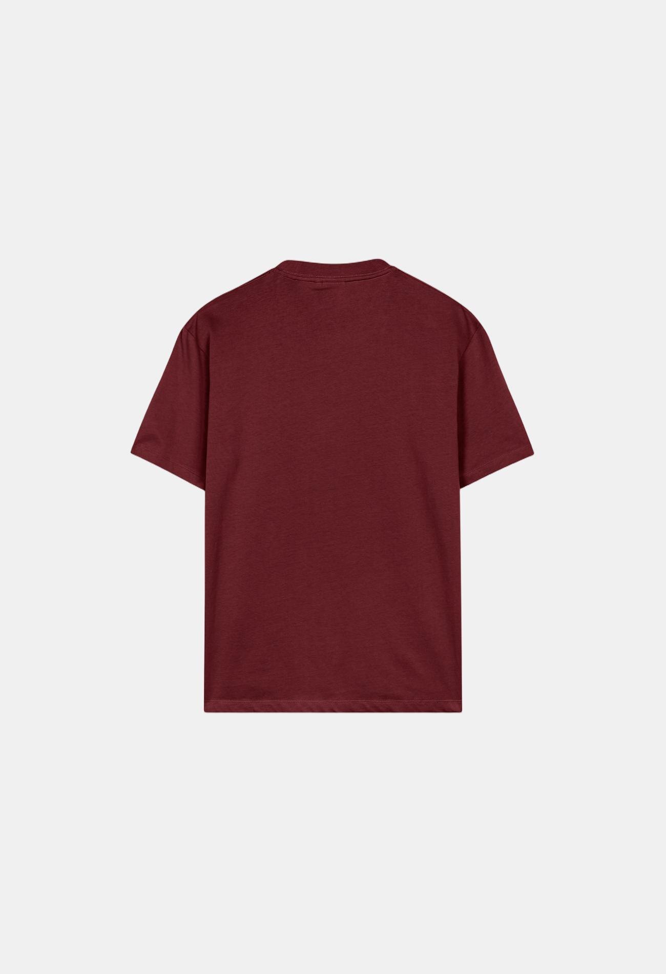 Camiseta de casual de hombre wine MUNICH - Burdeos Burdeos-2