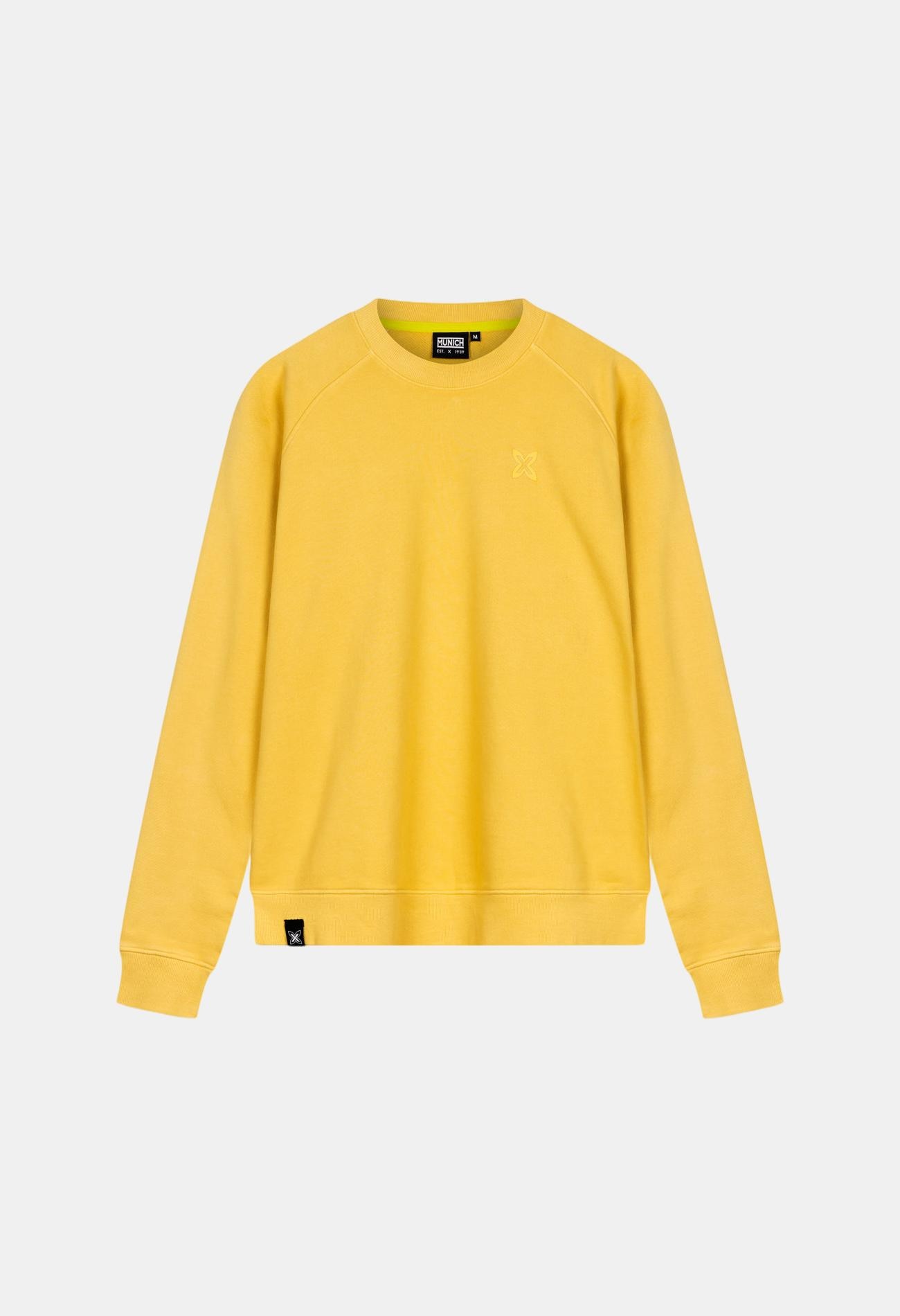 Sudadera de casual de hombre essentials mustard MUNICH - Amarillo claro Amarillo claro-1