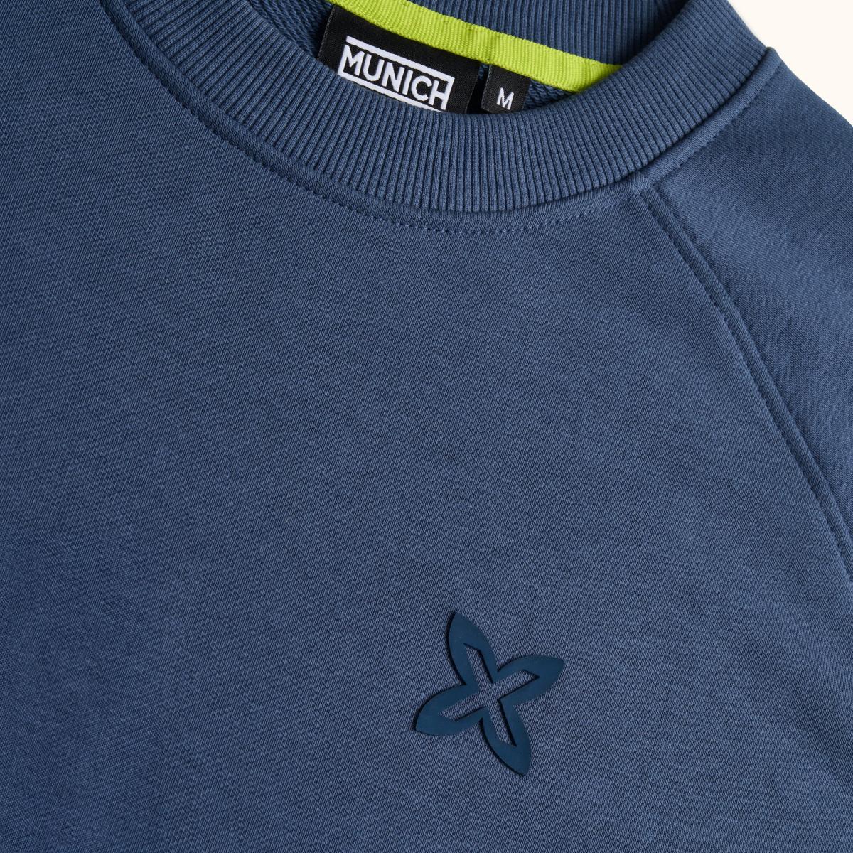 Sudadera de casual de hombre essentials navy MUNICH - Azul Azul-3