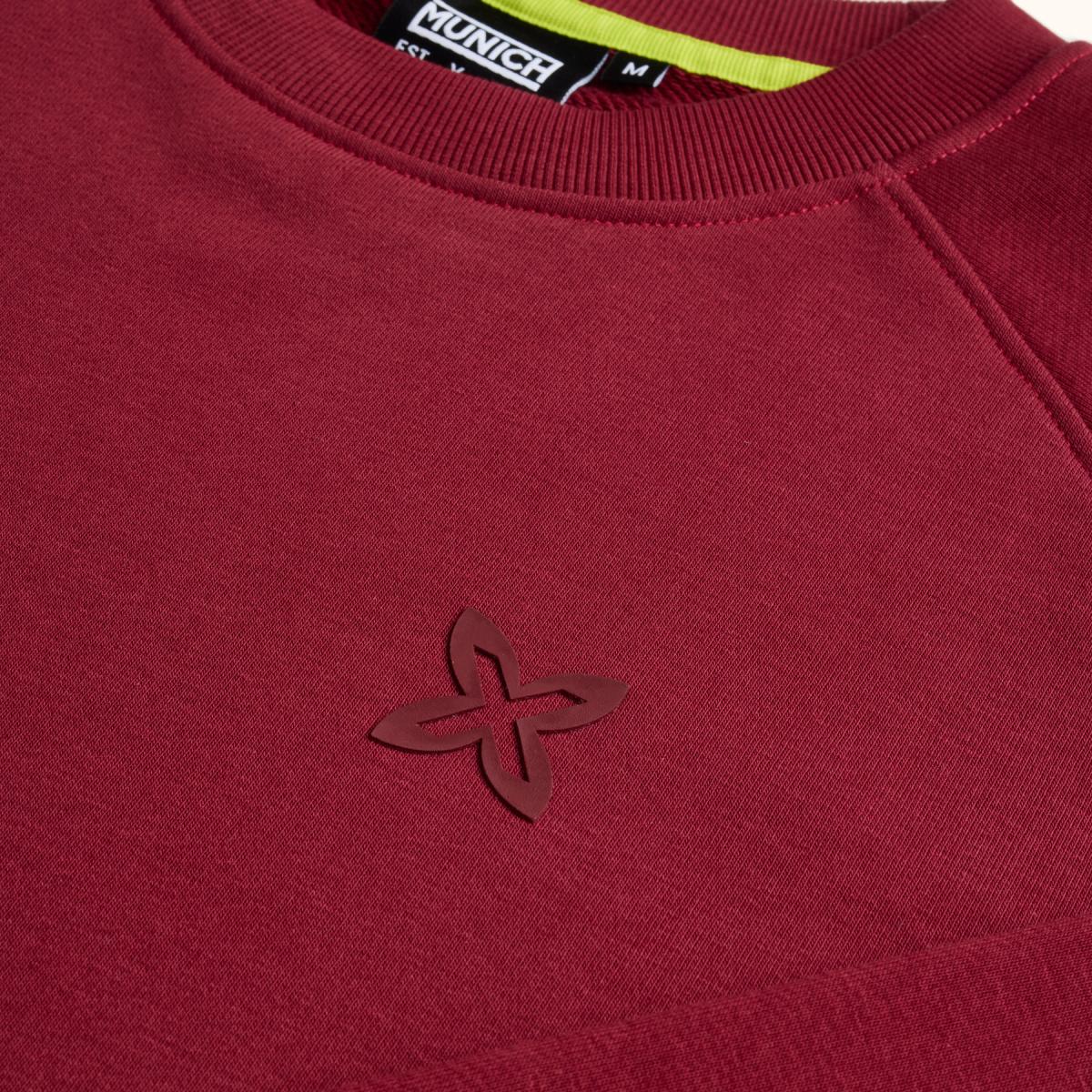 Sudadera de casual de hombre essentials wine MUNICH - Burdeos Burdeos-3
