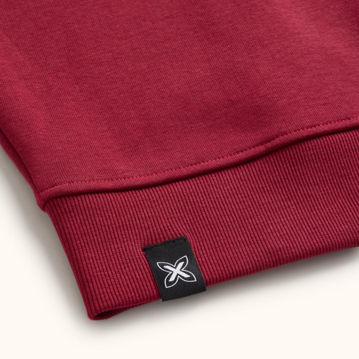 Sudadera de casual de hombre essentials wine MUNICH - Burdeos Burdeos-4