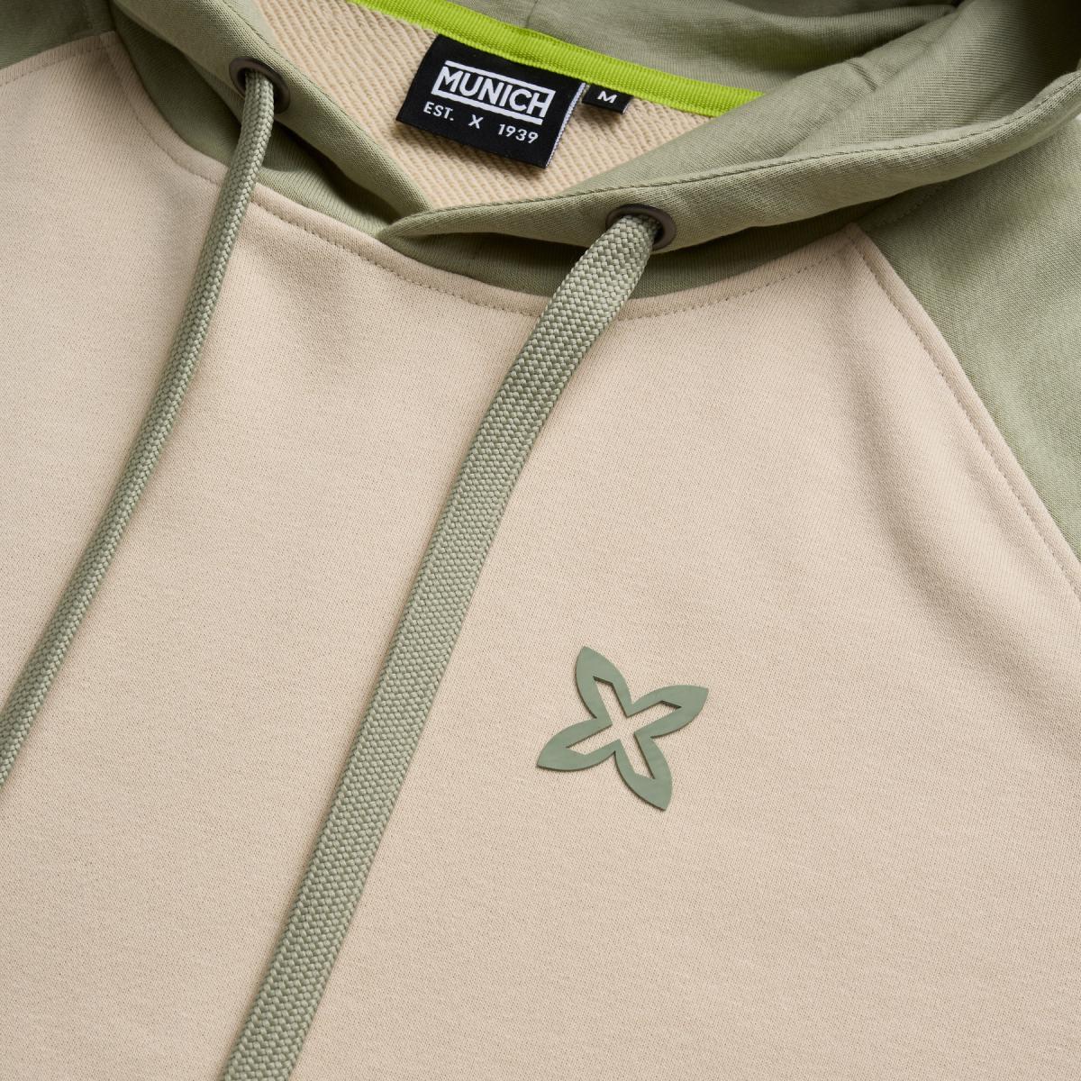 Sudadera de casual de hombre essentials hoodie bicolor green MUNICH - Multicolor Multicolor-3
