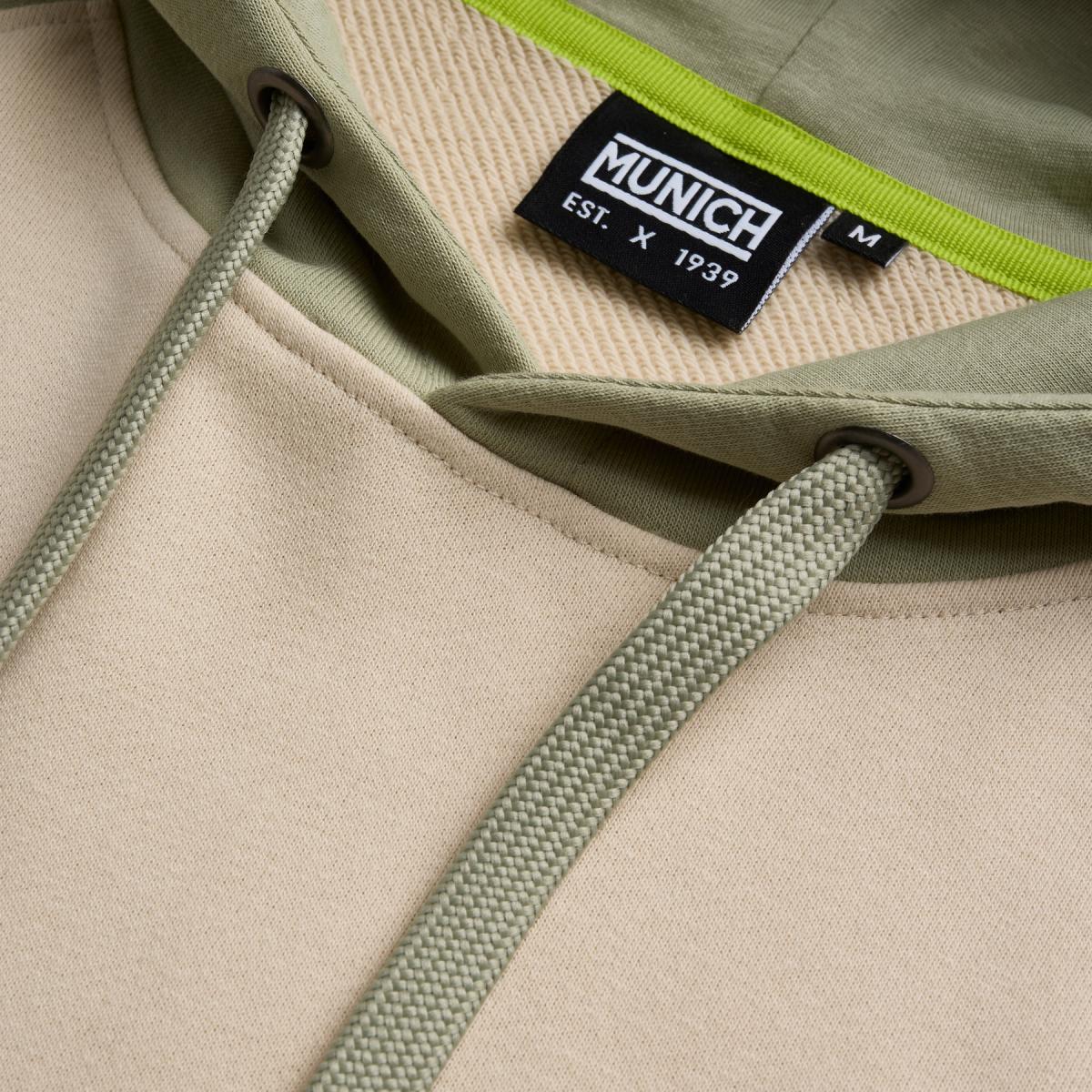 Sudadera de casual de hombre essentials hoodie bicolor green MUNICH - Multicolor Multicolor-4