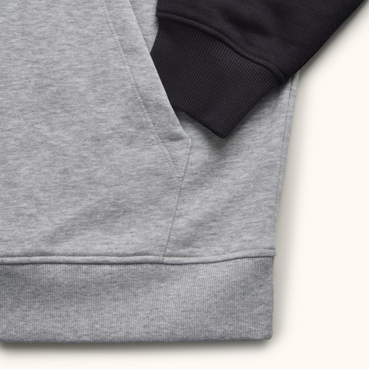 Sudadera de casual de hombre essentials hoodie bicolor black MUNICH - Multicolor Multicolor-5
