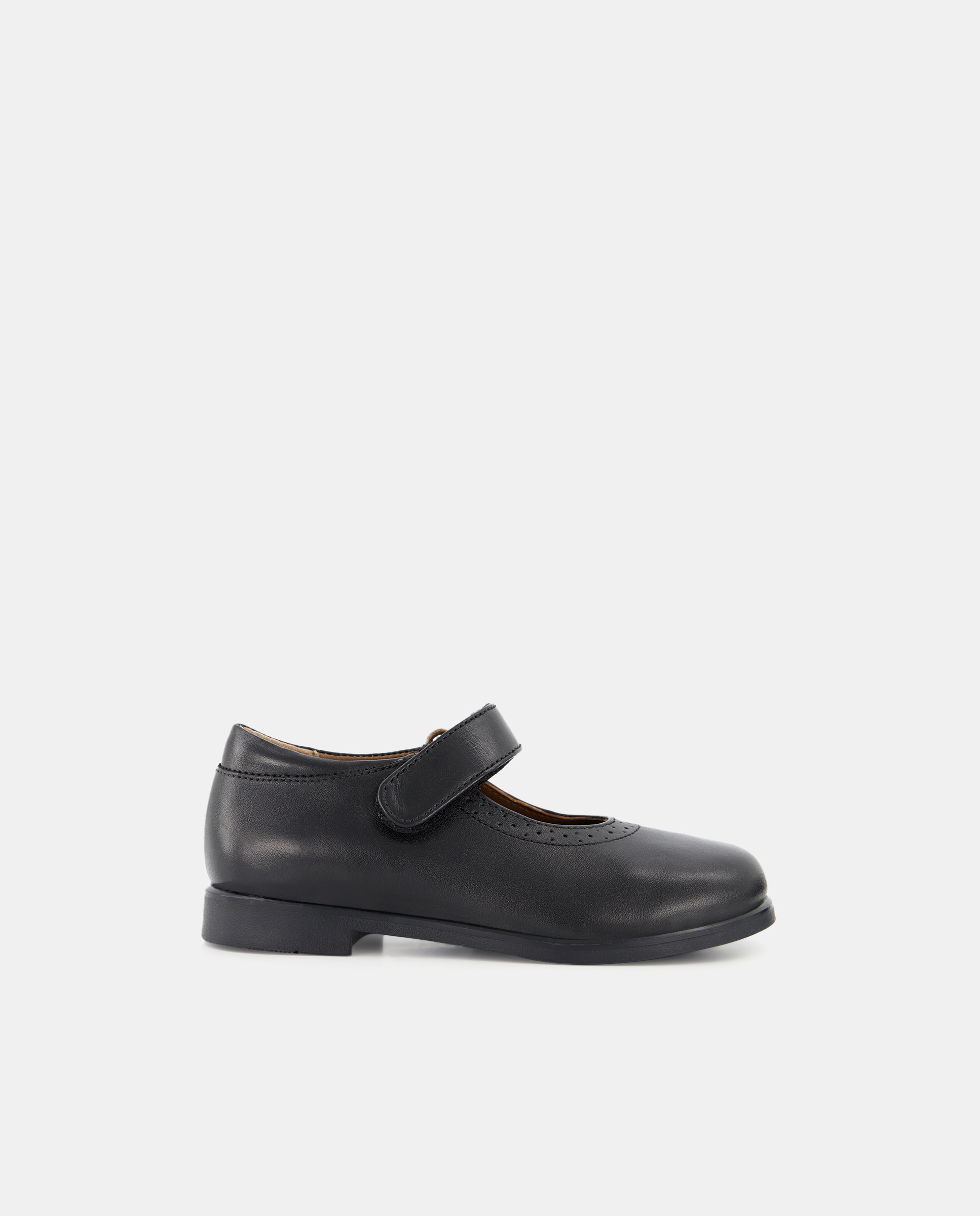 Merceditas de piel con velcro 24-30 Negro-1