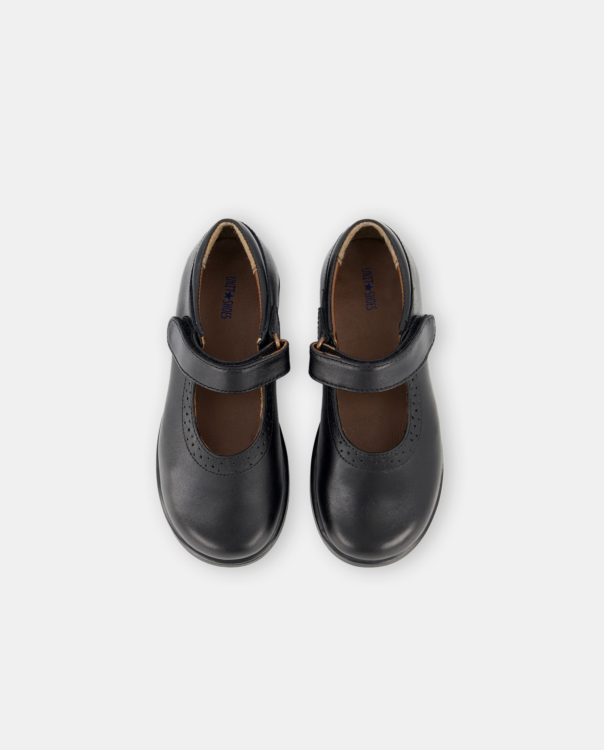 Merceditas de piel con velcro 24-30 Negro-4