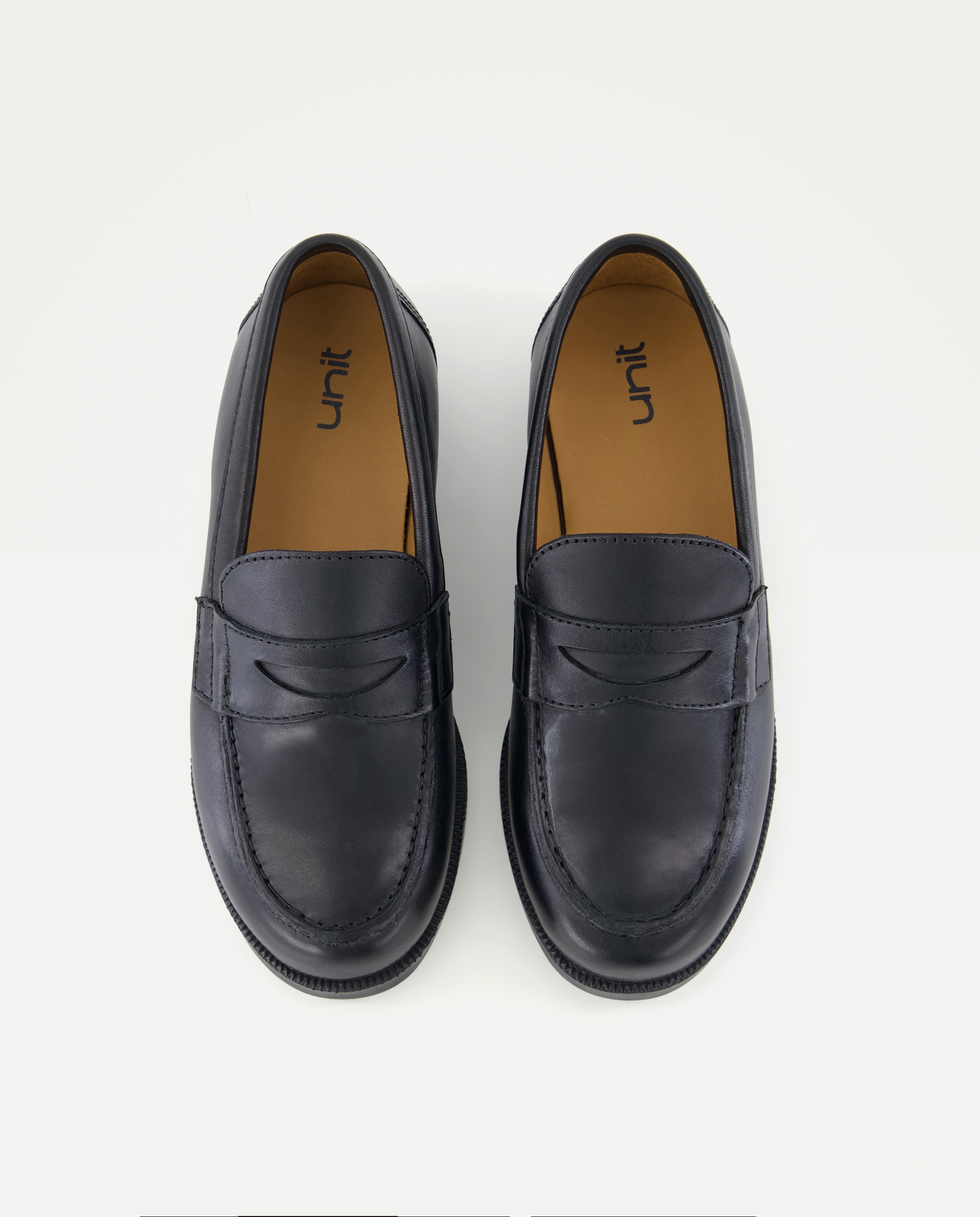 Mocasín de  piel con antifaz Negro-4