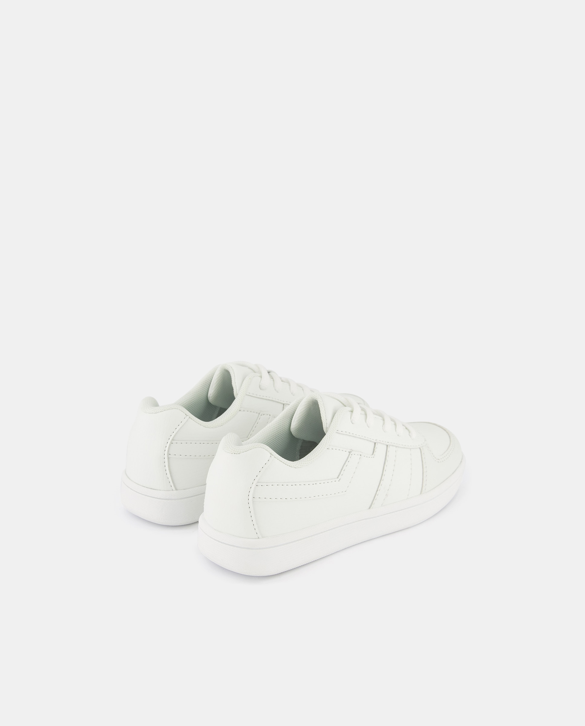 Deportivo de Infantil con cordones puntera Blanco-3