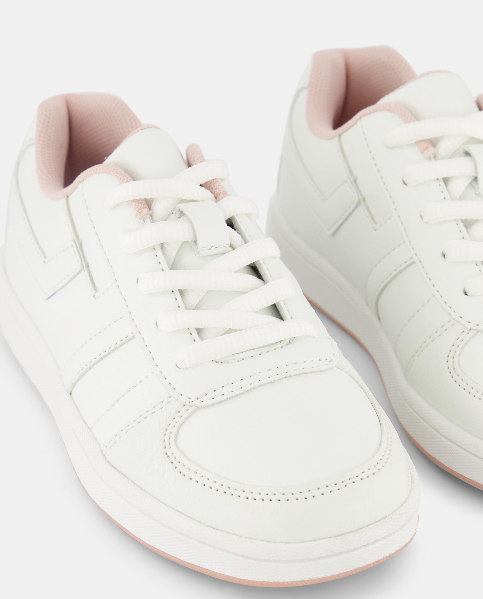 Deportivo de Infantil con cordones puntera Rosa-5