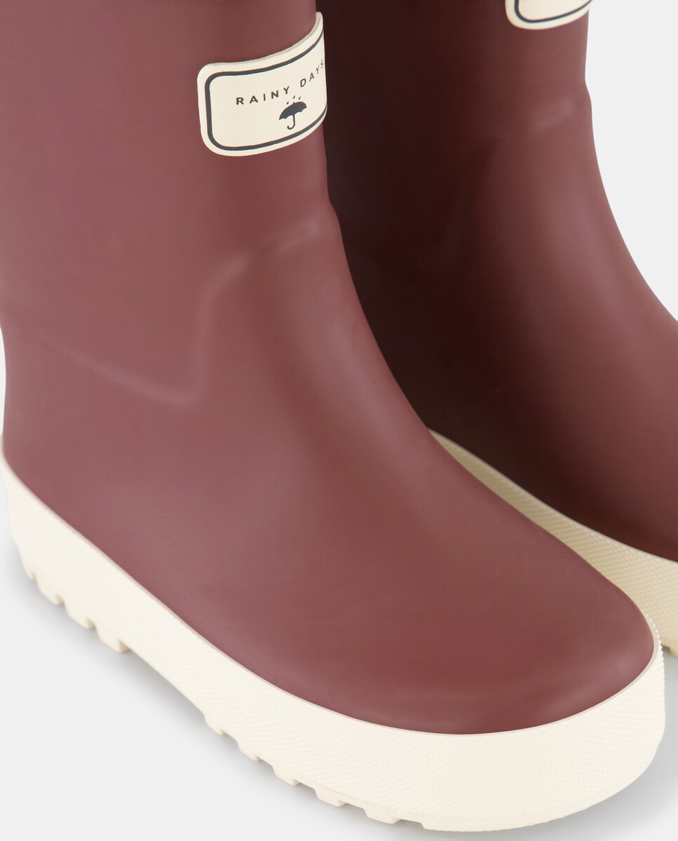 Bota de agua bebés básica Morado-5